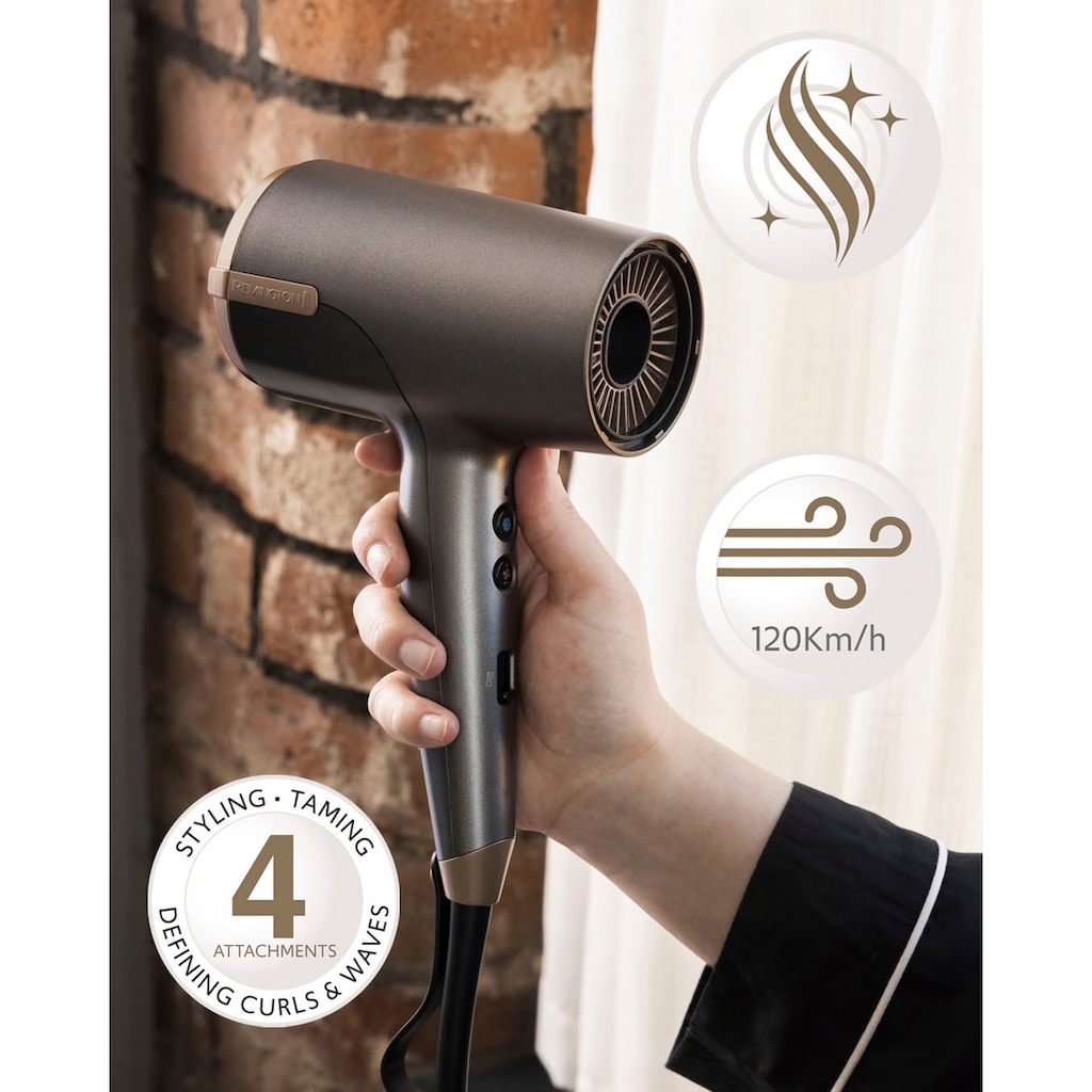 Remington Haartrockner »D6077 ONE Dry & Style Hairdryer«, 2000 W, 4 Aufsätze, 120 km/h Luftstrom, 4 Aufsätze, 8 Heiz-& Geschwindigkeitskombinationen