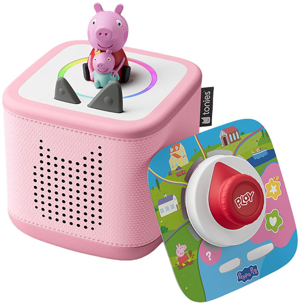 TONIES Lautsprecher "Toniebox 2 Play Set Peppa Pig", B:16,4cm H:17,3cm, rosa, Lautsprecher