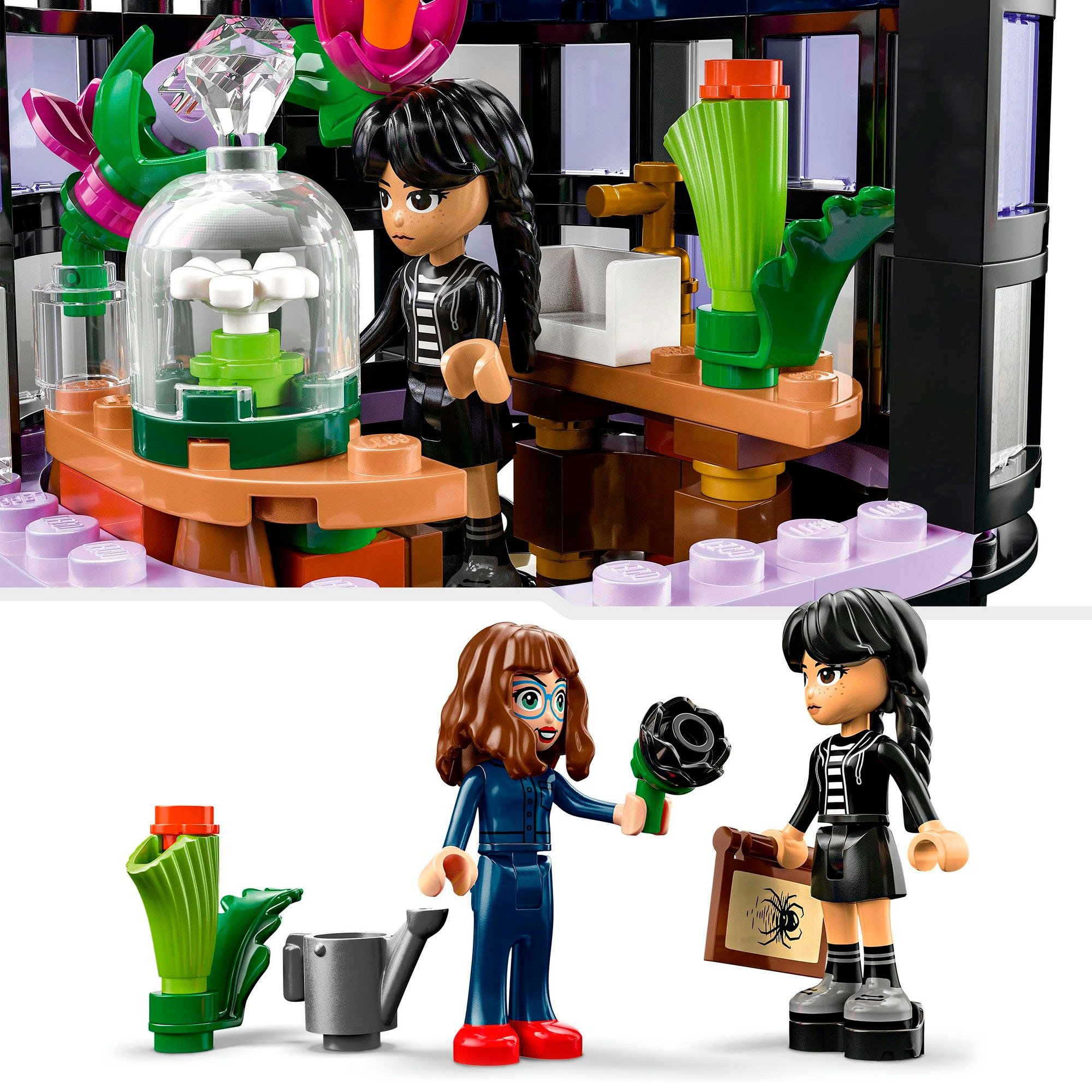 LEGO® Konstruktionsspielsteine »Schwarze Dahlie (76784), LEGO Wednesday«, (358 St.), Made in Europe