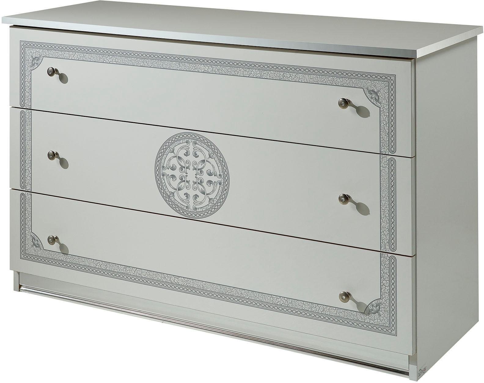 Thumbnail - Home affaire Kommode "Greta, aus FSC-zertifiziertem Holzwerkstoff mit Dekor im Klassikstil" Maße (B/T/H): 113/42/73,5 cm...