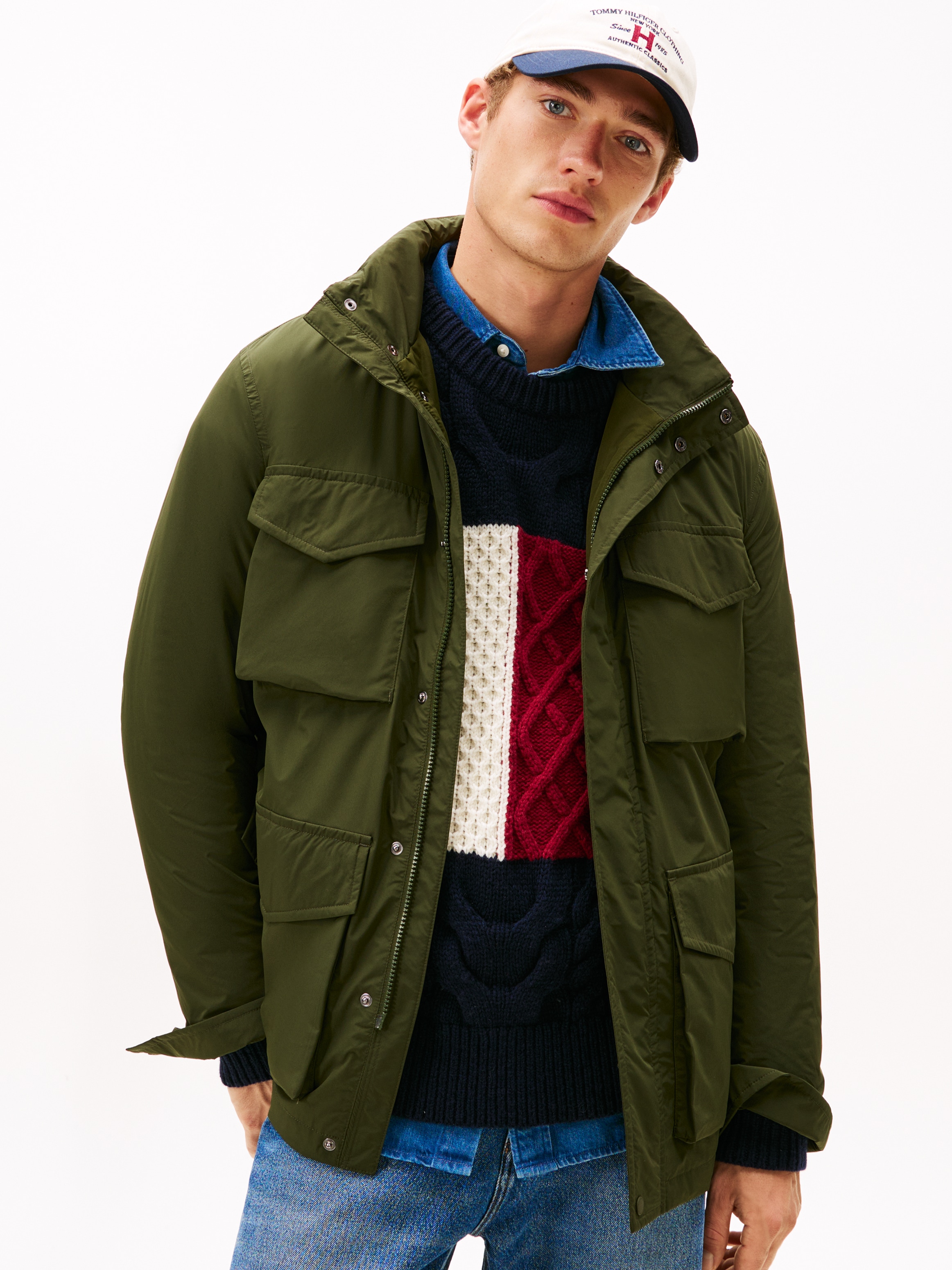 Tommy Hilfiger Fieldjacket »LW PACKABLE« mit Kapuze