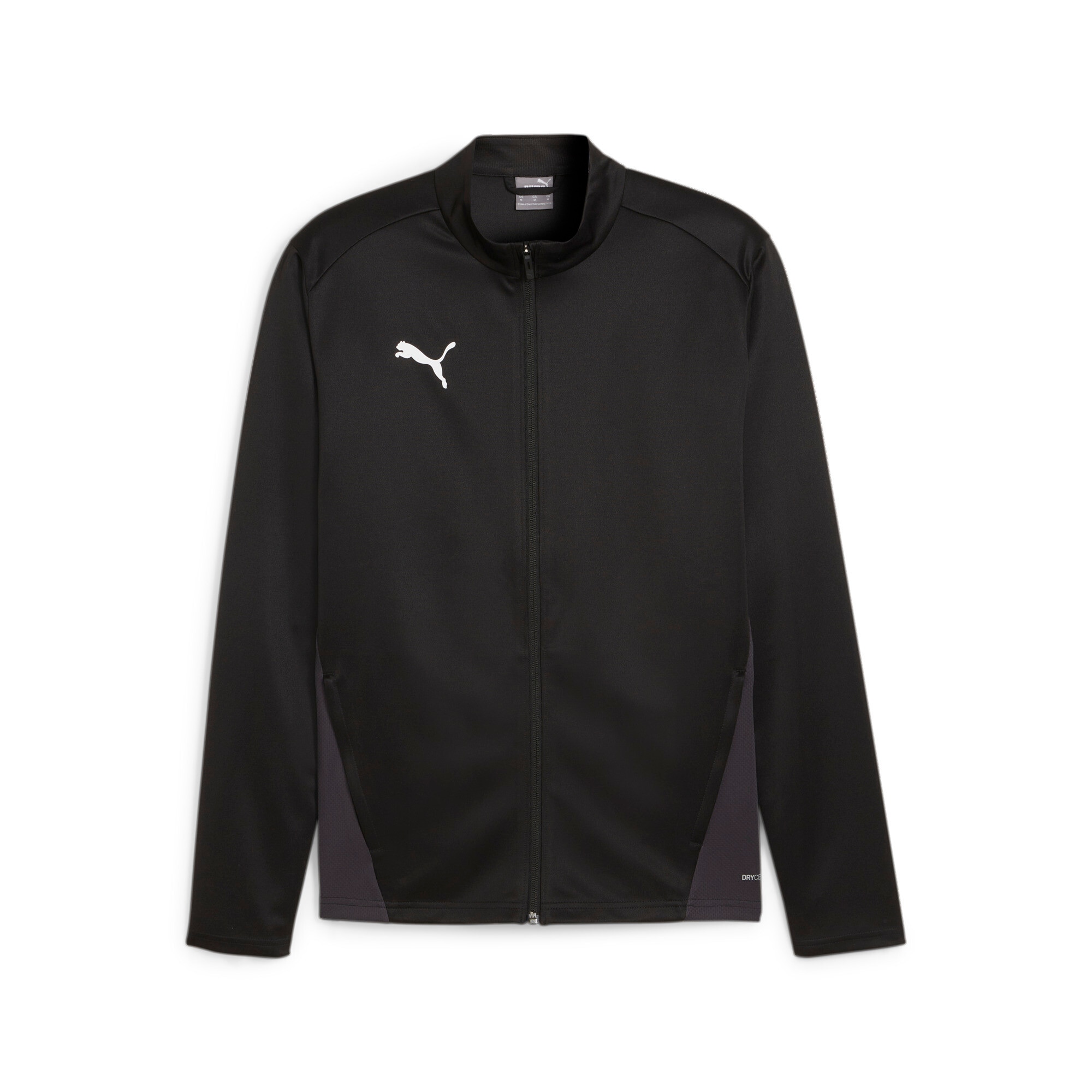PUMA Trainingsjacke "TEAMGOAL TRAINING JACKET" ohne Kapuze sportlicher Stil, atmungsaktives Material, mit Reißverschlusstaschen