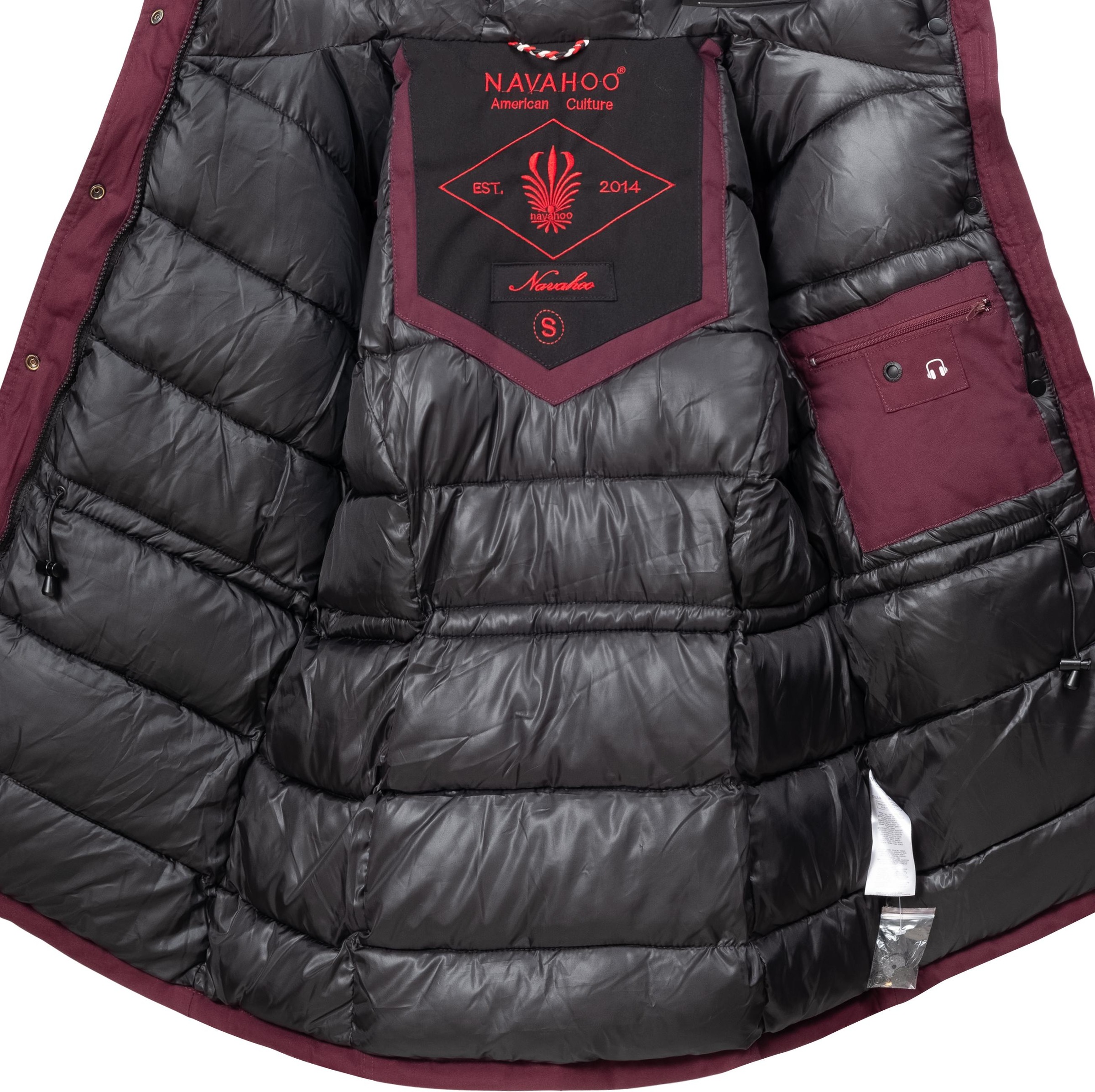Navahoo Winterjacke »Laura«, mit Kapuze, edler Parka mit Kunstfell-Kapuze