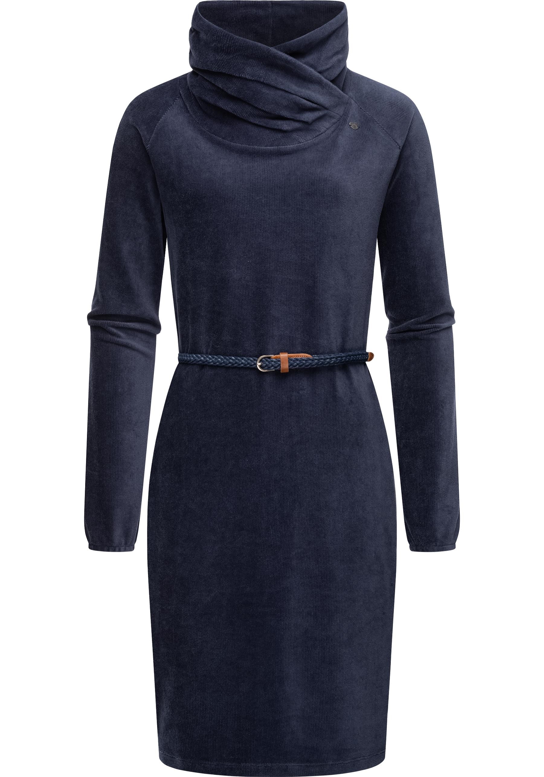 Sweatkleid »Belita«, warmes Cord-Kleid mit breitem Schlauchkragen