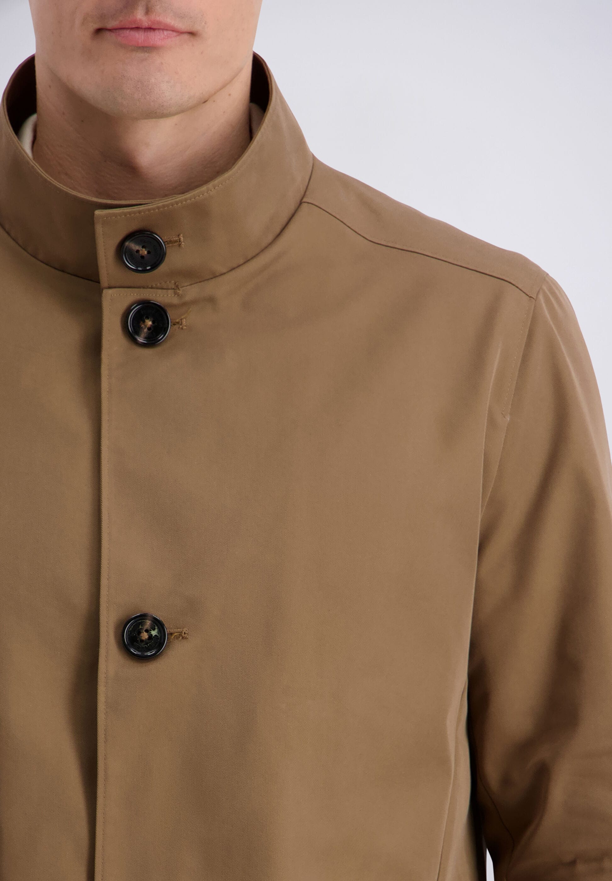 Pierre Cardin Wintermantel »Pierre Cardin Mantel« mit knöpfbarem Stehkragen