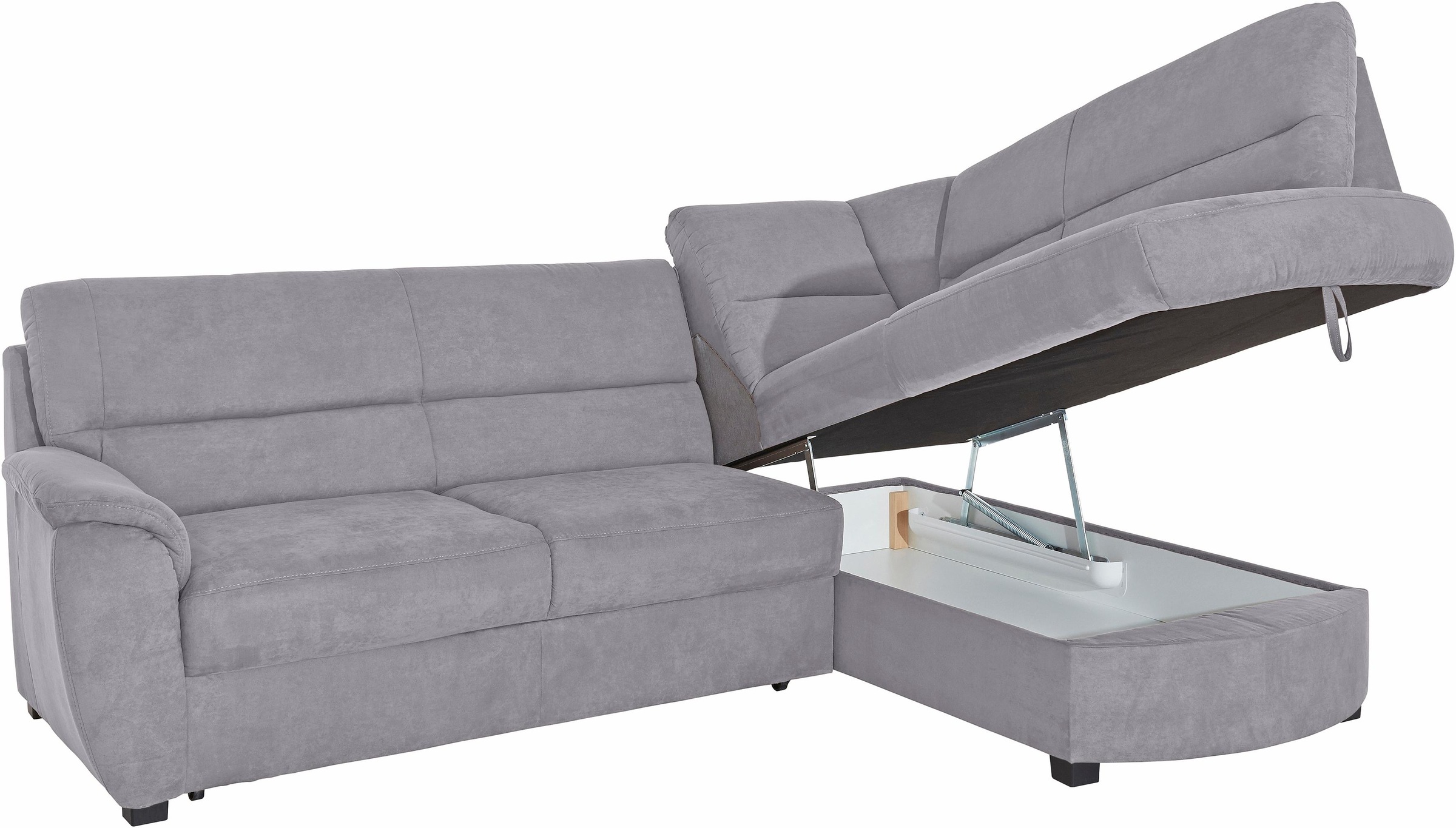 Sit&More Pandora L-Form Corner Sofa Grey 7