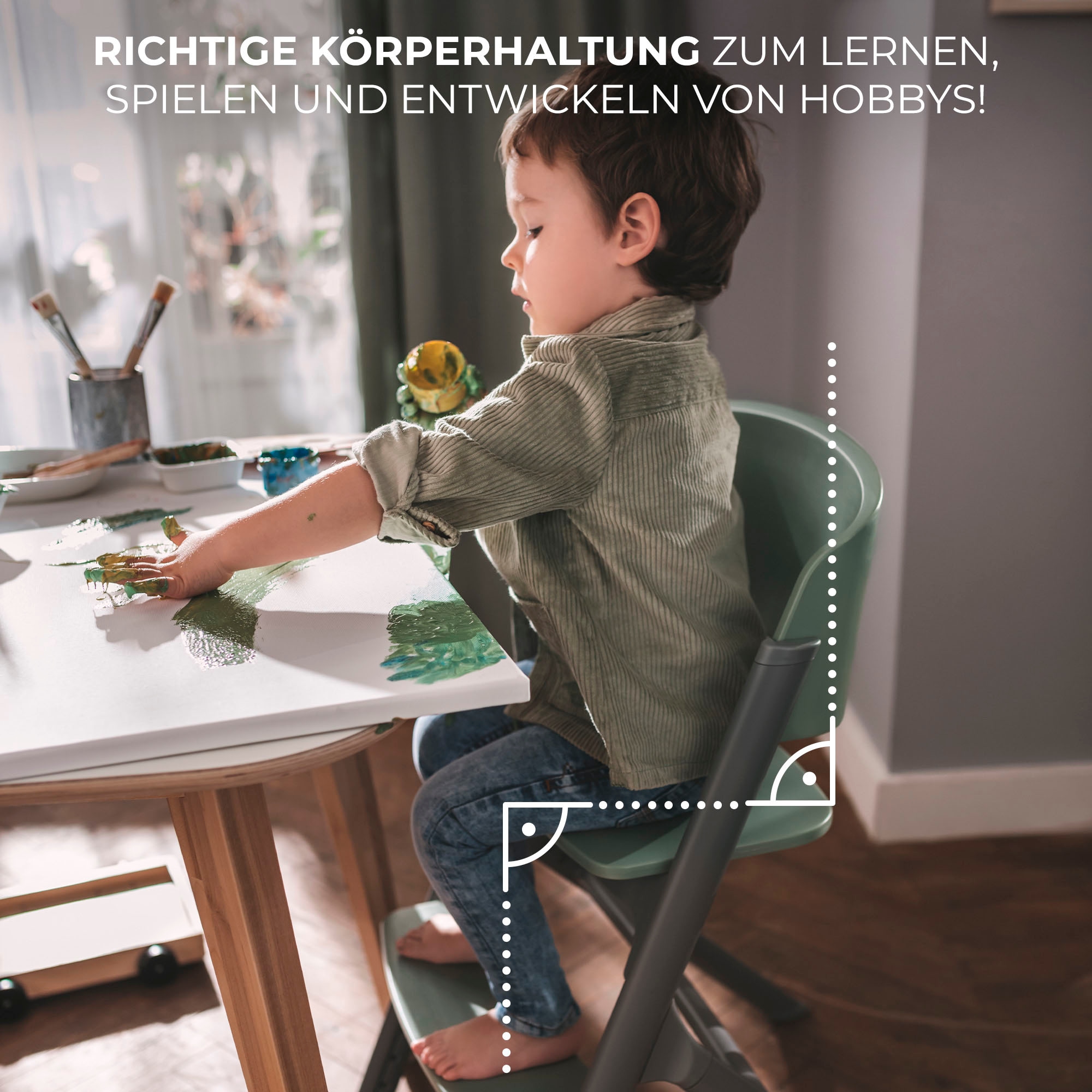 Kinderkraft Kombihochstuhl »LIVY mit CALMEE Wippe« (Set) 2 Stk.mit Wippe
