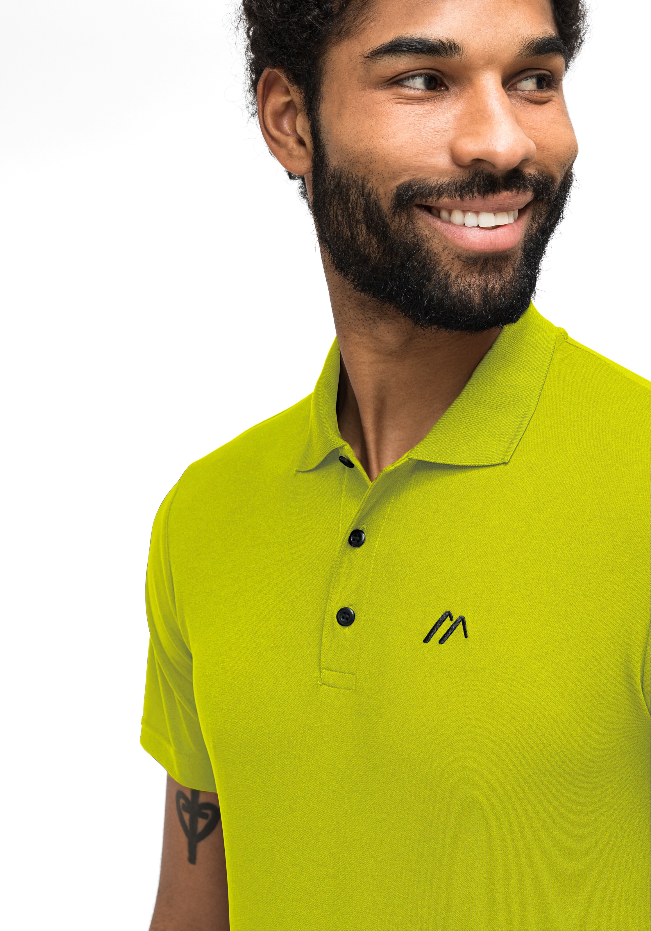 Maier Sports Funktionsshirt »Ulrich«, Herren Poloshirt, kurzarm Freizeit-Shirt mit Hemdkragen, Reg. Fit