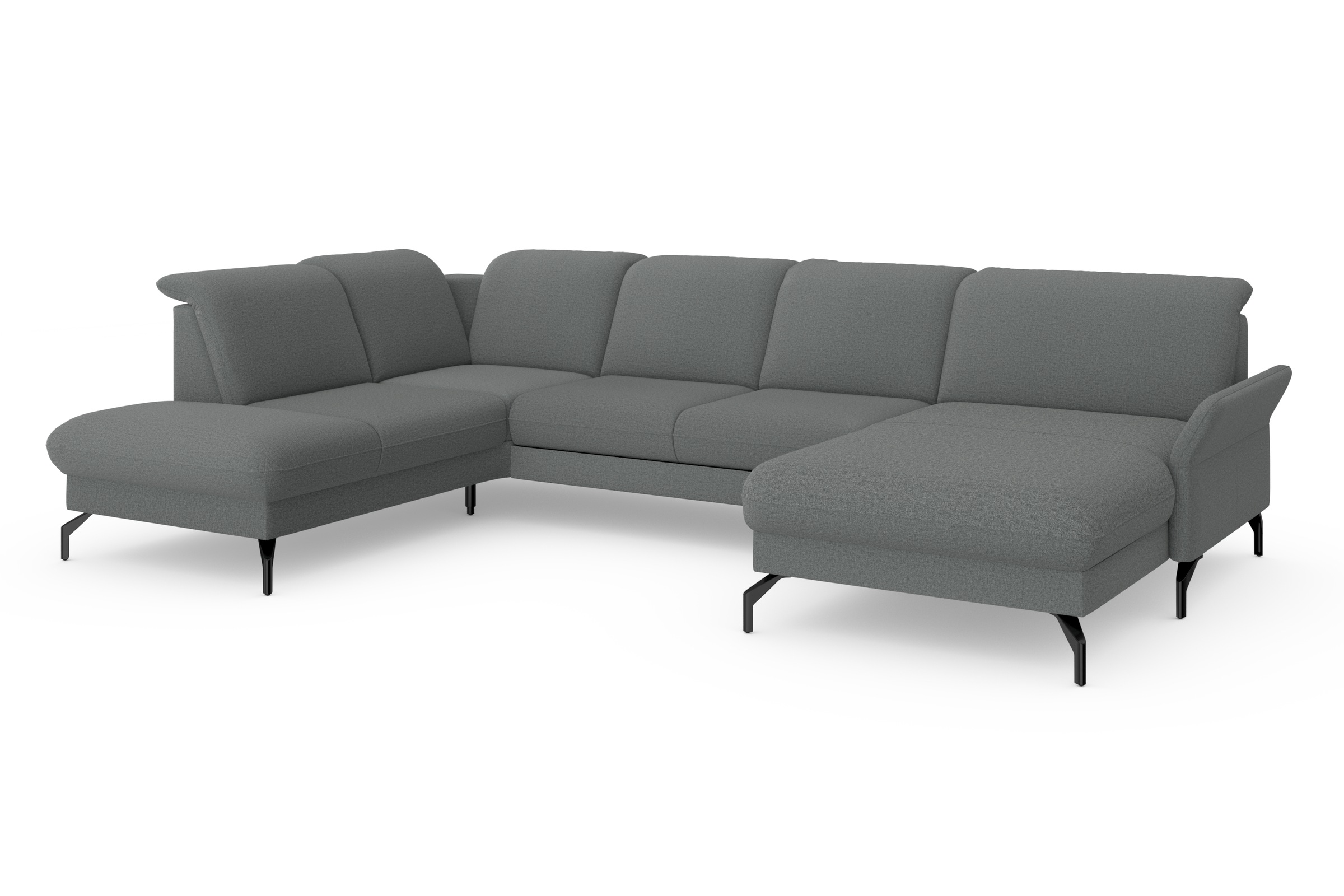 Thumbnail - sit&more Wohnlandschaft "Fashion U-Form" wahlweise mit Kopfteilverstellung, Vorziehsitz, motorisch, Metallfüße