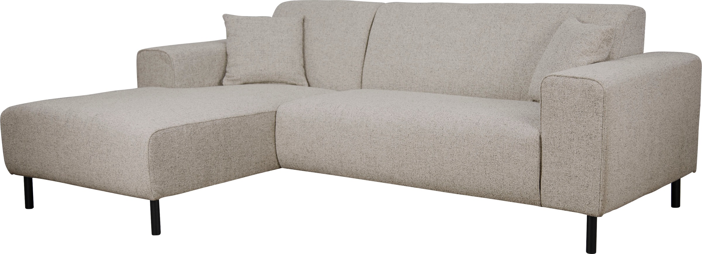 Home affaire Ecksofa »ARROS L-Form mit Wellenunterfederung, Maße B/T/H: 235/163/81 cm«, incl. Zierkissen, mit Recamiere rechts/links bestellbar, auch in Cord