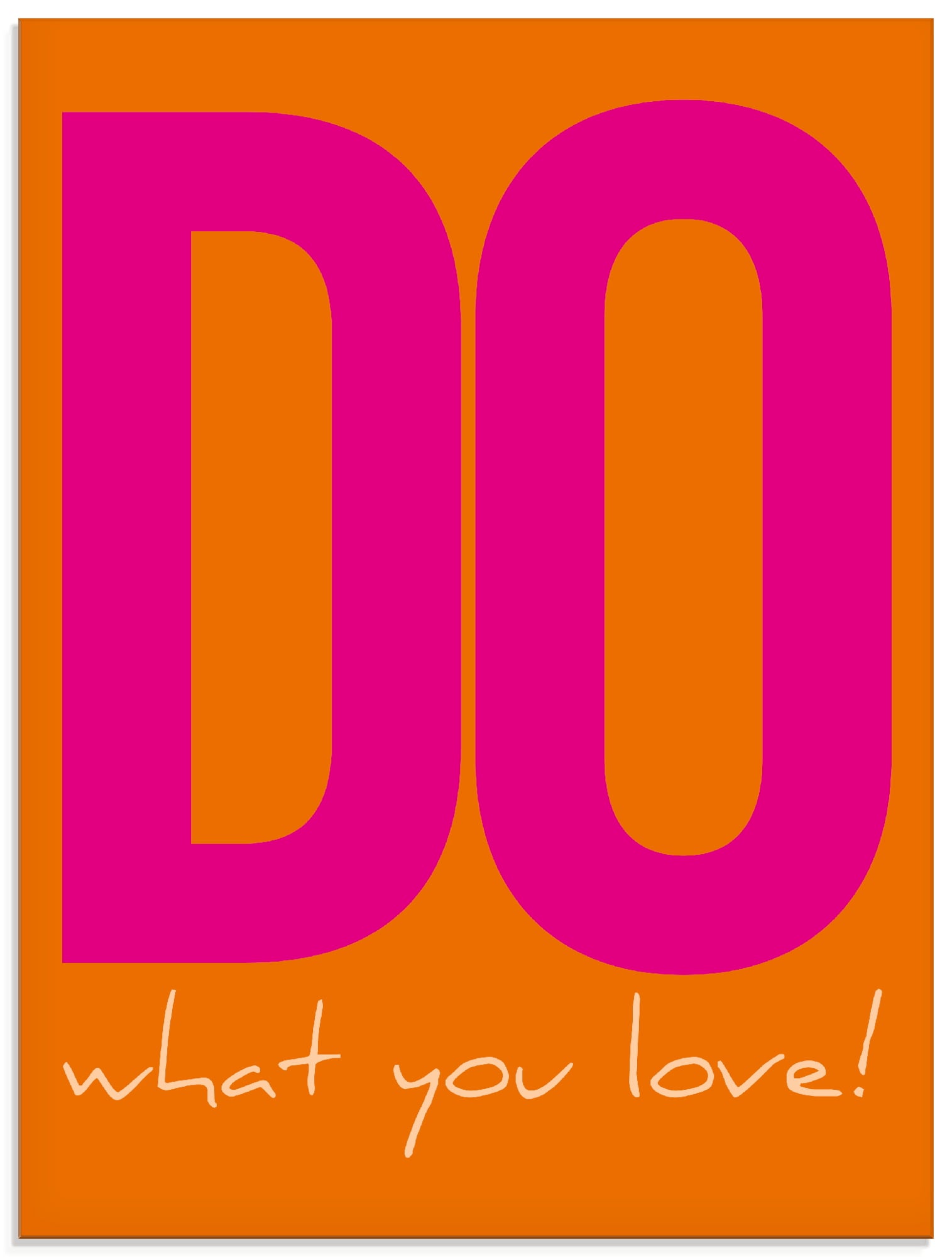 Artland Glasbild "Do what you love" Sprüche & Texte 1 Stk. tlg. in verschiedenen Größen