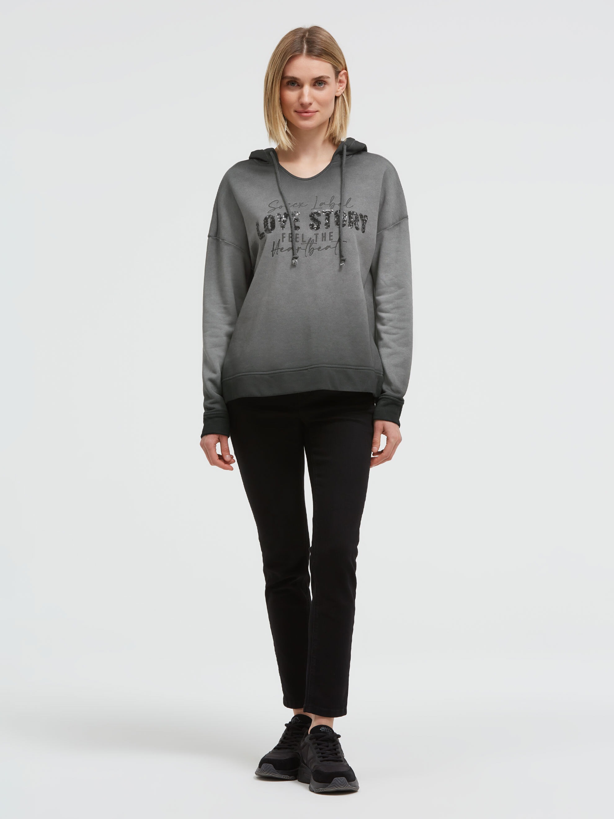SOCCX Kapuzensweatshirt , mit Pailletten
