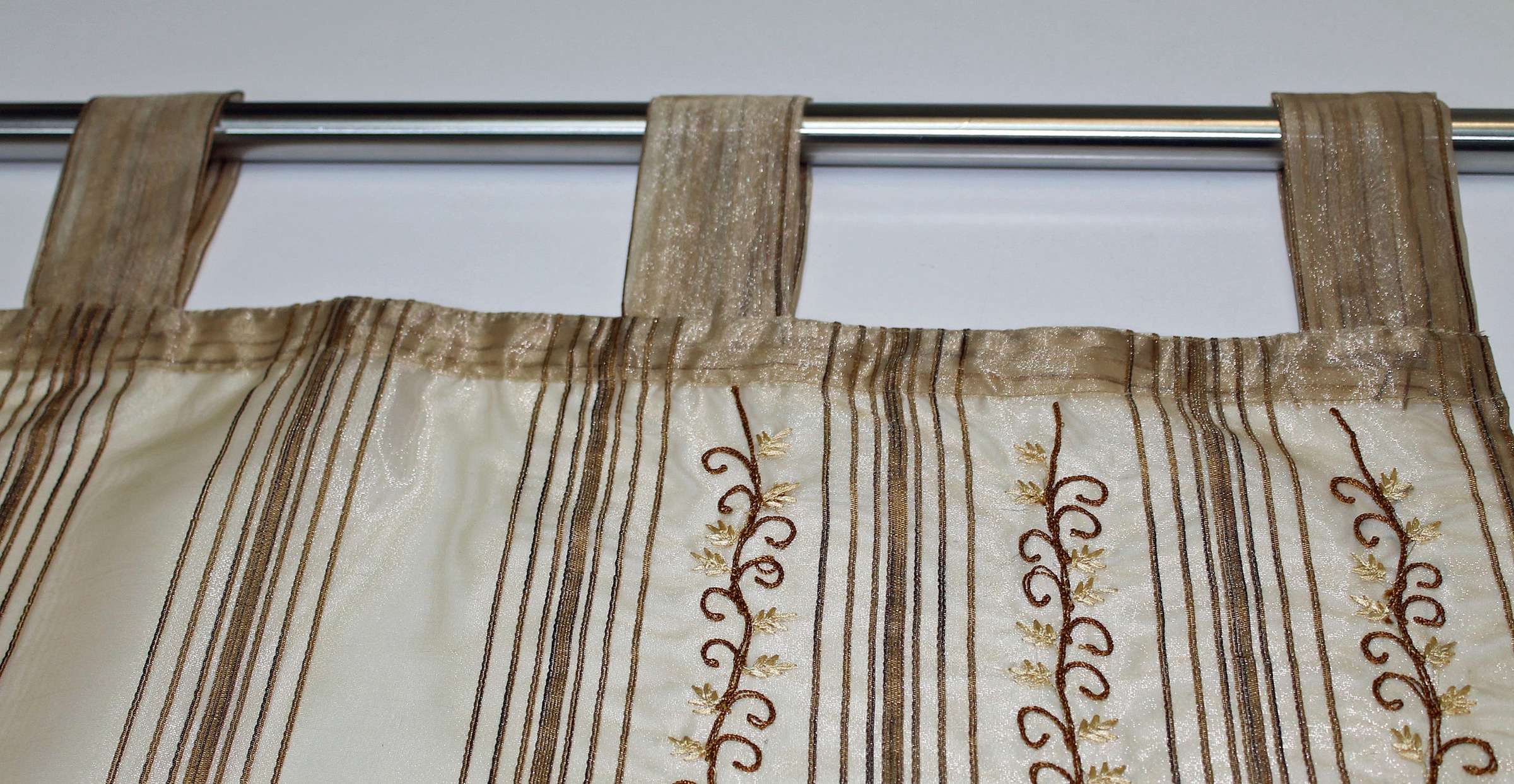 HOSSNER - ART OF HOME DECO Gardine "Spilauersee" Schlaufen 1 Stk. tlg. Schl günstig online kaufen