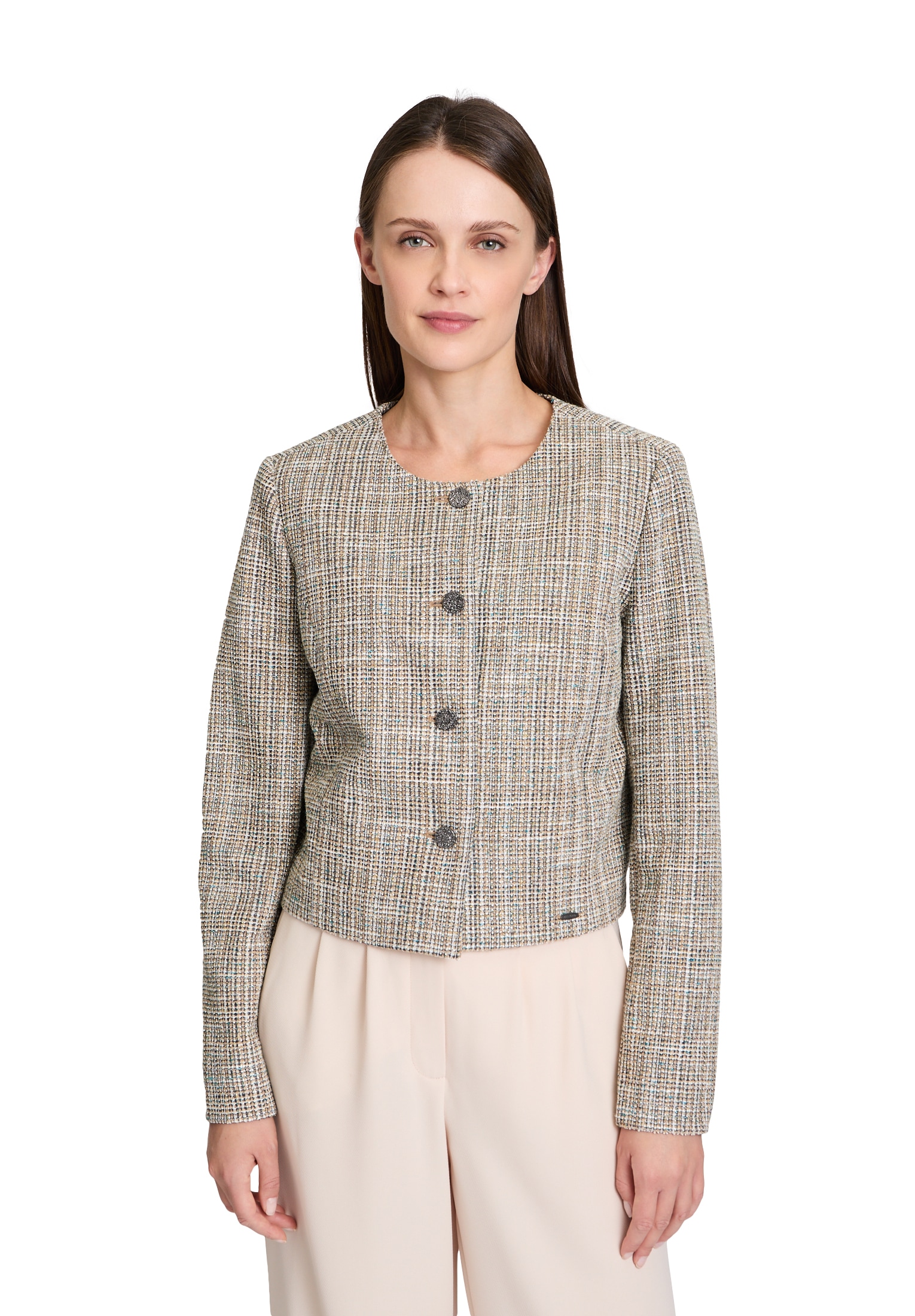 Betty&Co Kurzblazer "Betty & Co Damen Blazer-Jacke mit Knöpfen", Kragen günstig online kaufen