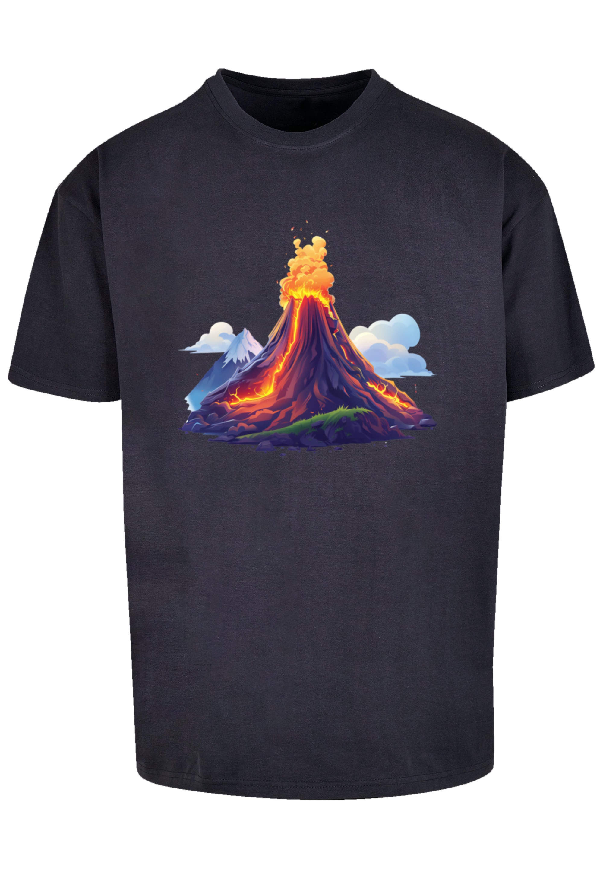 F4NT4STIC T-Shirt »Vulkanausbruch«, Premium Qualität