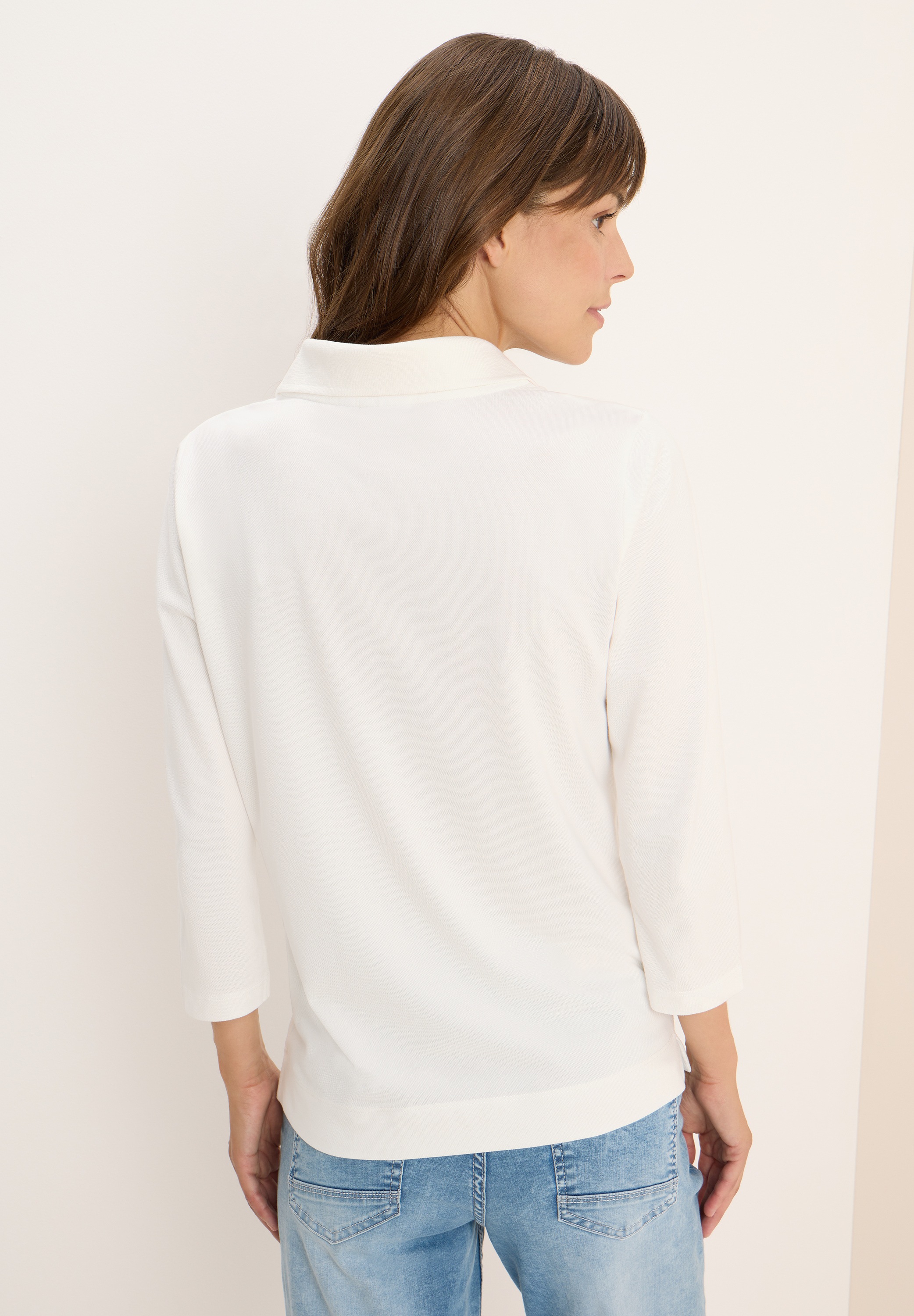 Cecil Poloshirt in Unifarbe günstig online kaufen