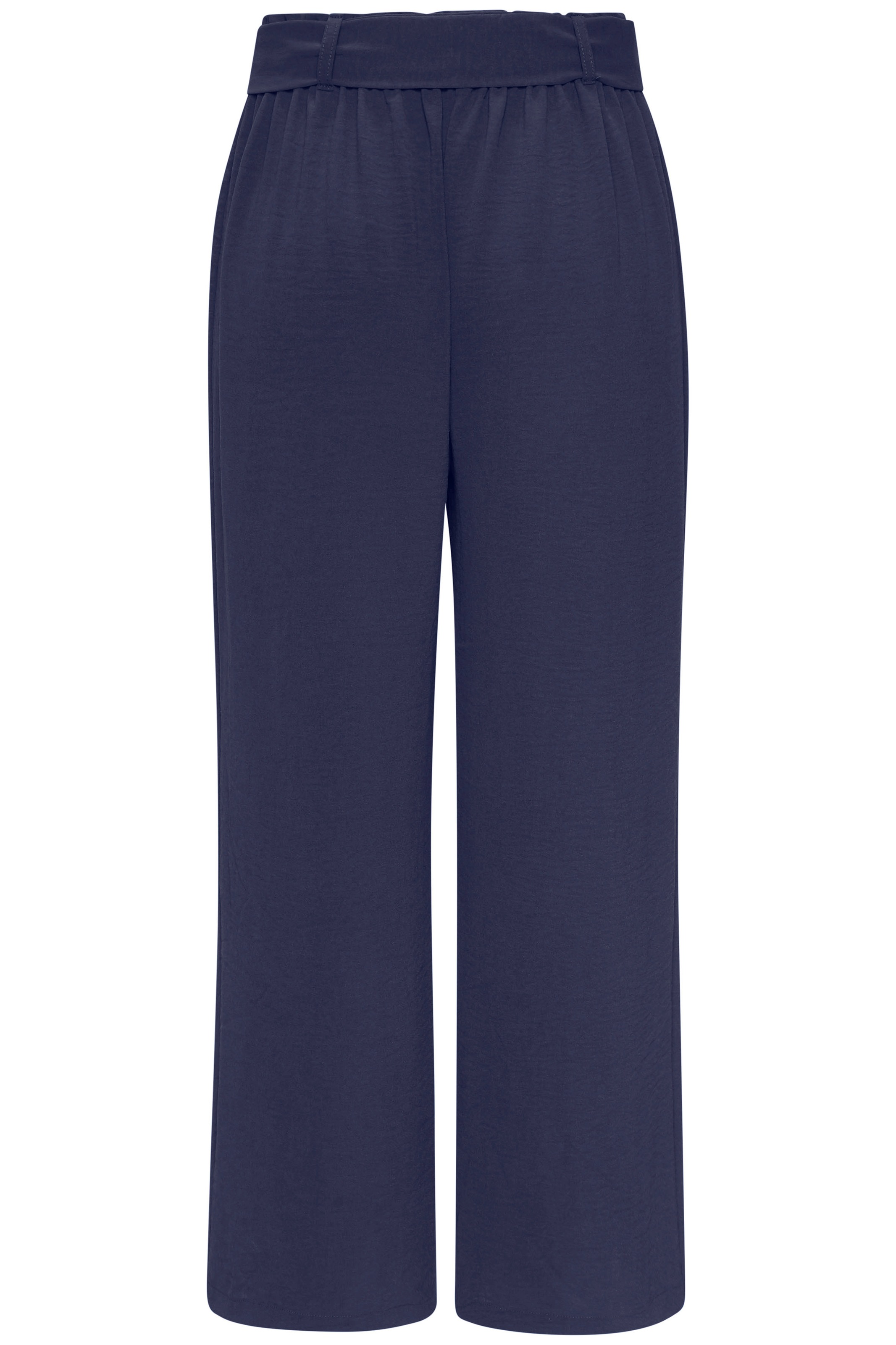 Schlupfhose VIVANCE, Damen, Gr. 34, N-Gr, blau, Web, Obermaterial: 100% Polyester, unifarben, figurumspielend knöchelfrei, Hosen Schlupfhose, mit elastischem Bund, Sommerhose, Basic 3