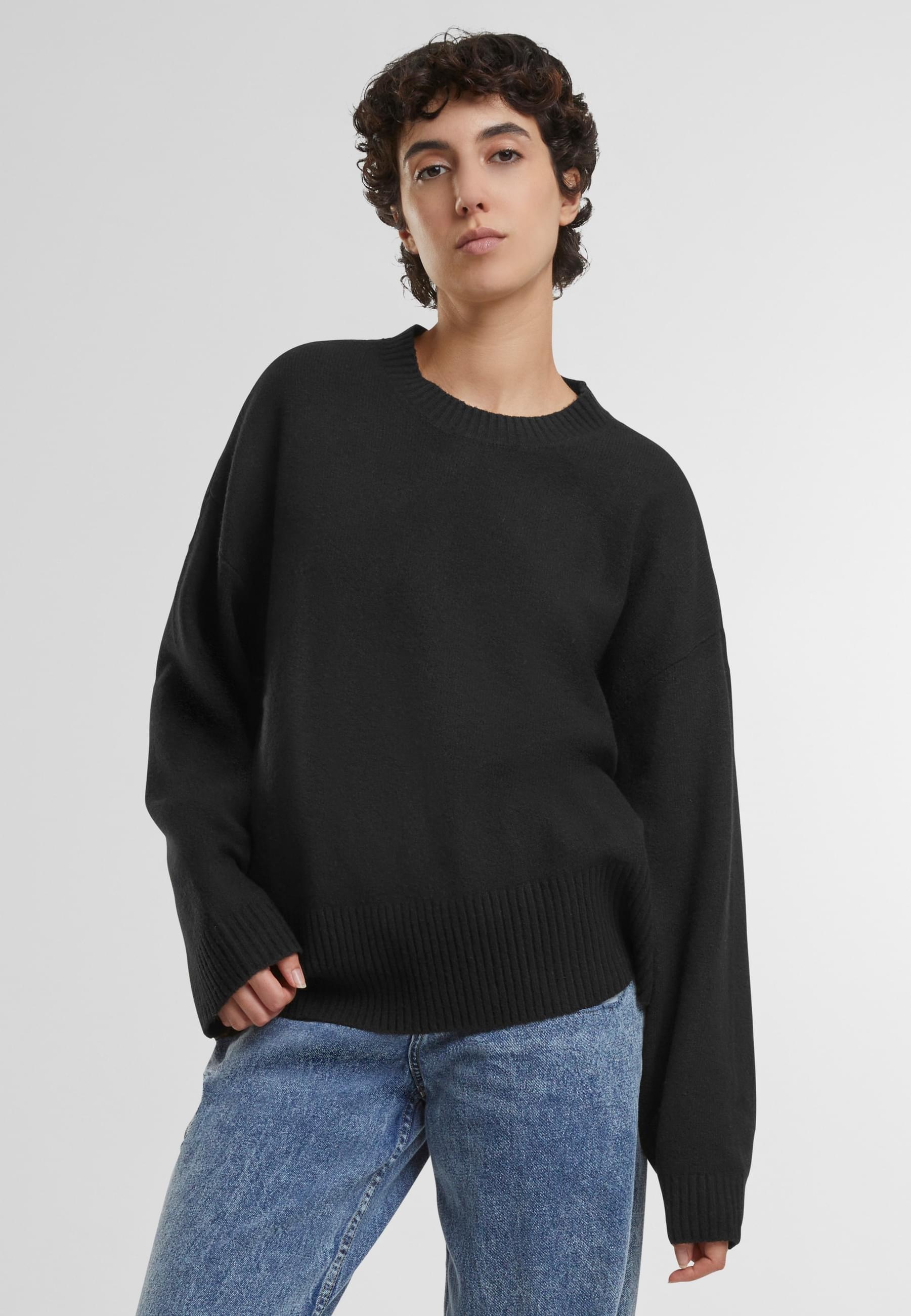 URBAN CLASSICS Rundhalspullover »Urban Classics Ladies Soft Oversized Sweater«, (1 tlg.)