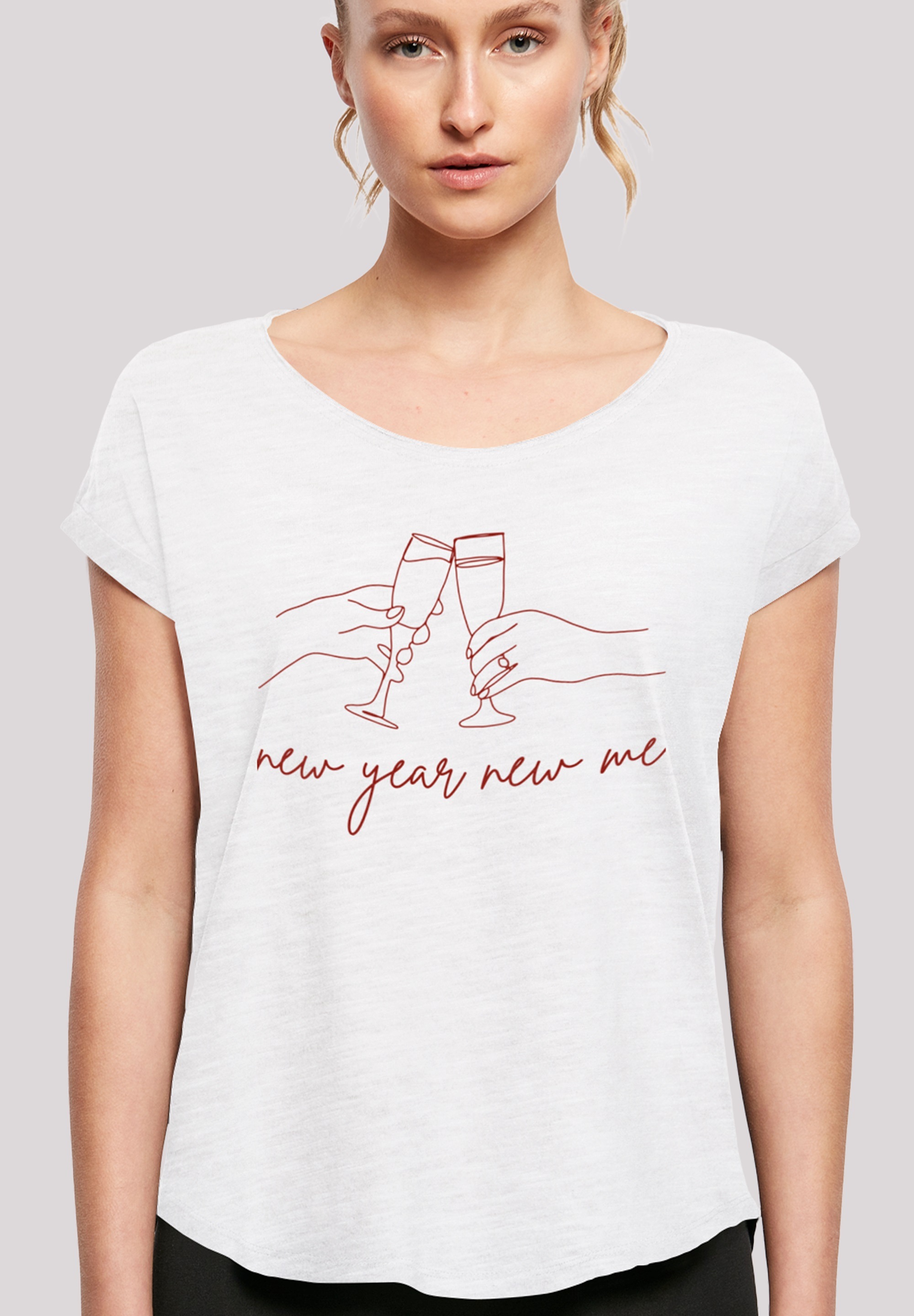 F4NT4STIC T-Shirt »Silvester Party new year new me«, Print