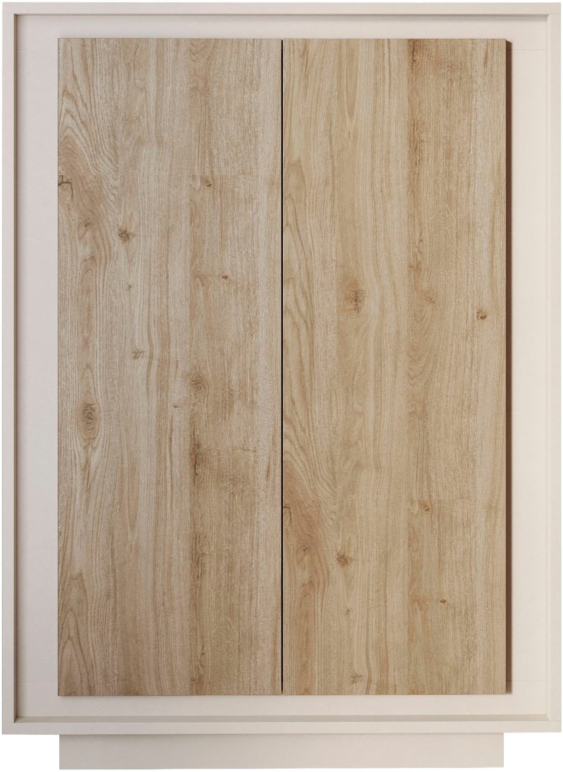 Home affaire Highboard "Sky, B/H 106/171 cm, Stauraumschrank/Hochkommode, 2 Türen" Softclosing, Korpus & Front 22 mm stark, Rahmen-Optik