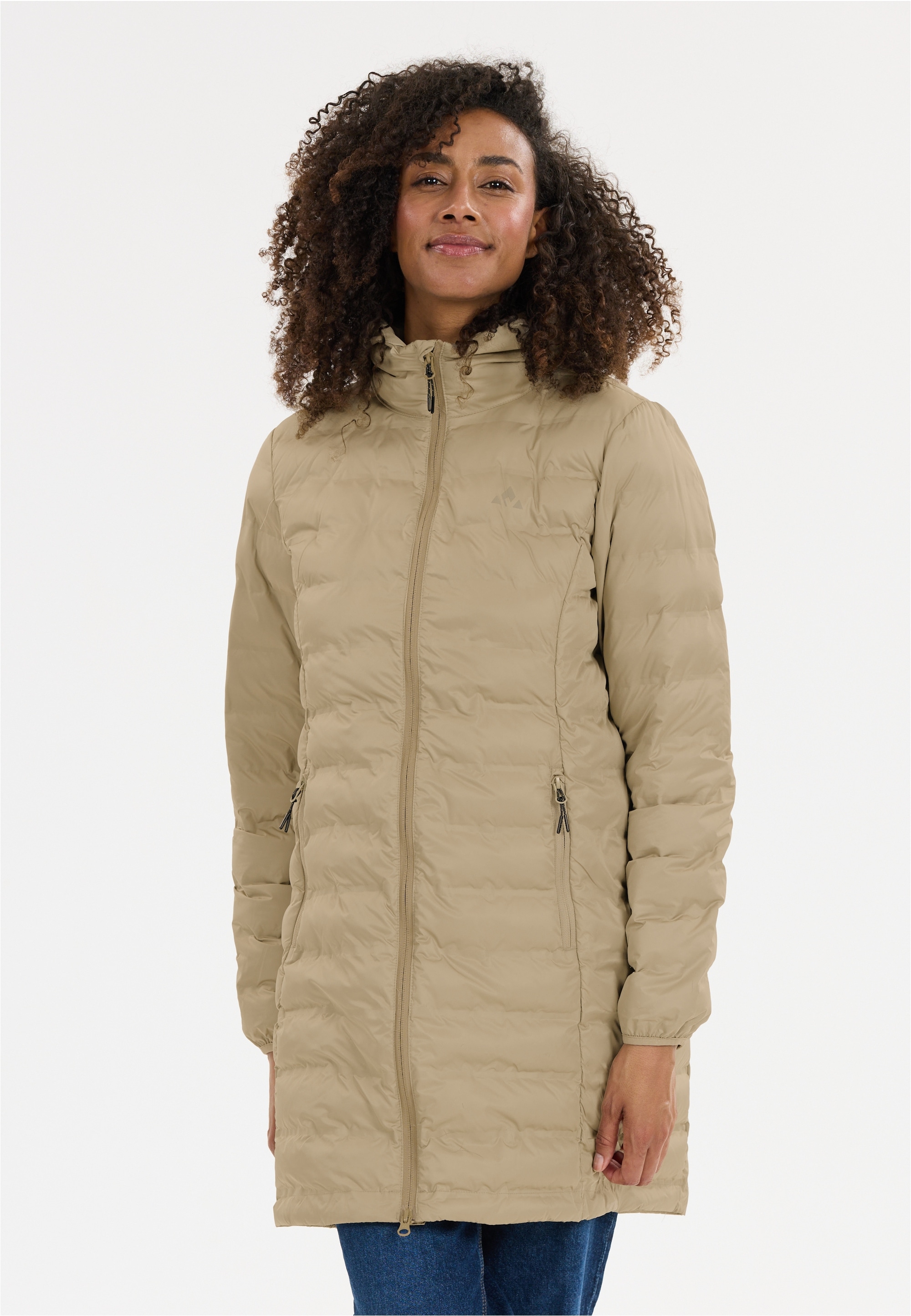 Laufjacke WHISTLER "Froze", Damen, Gr. 36, braun, 100% Polyester, kariert, unifarben, normal, ohne Ausschnitt, Jacken, aus atmungsaktivem Material