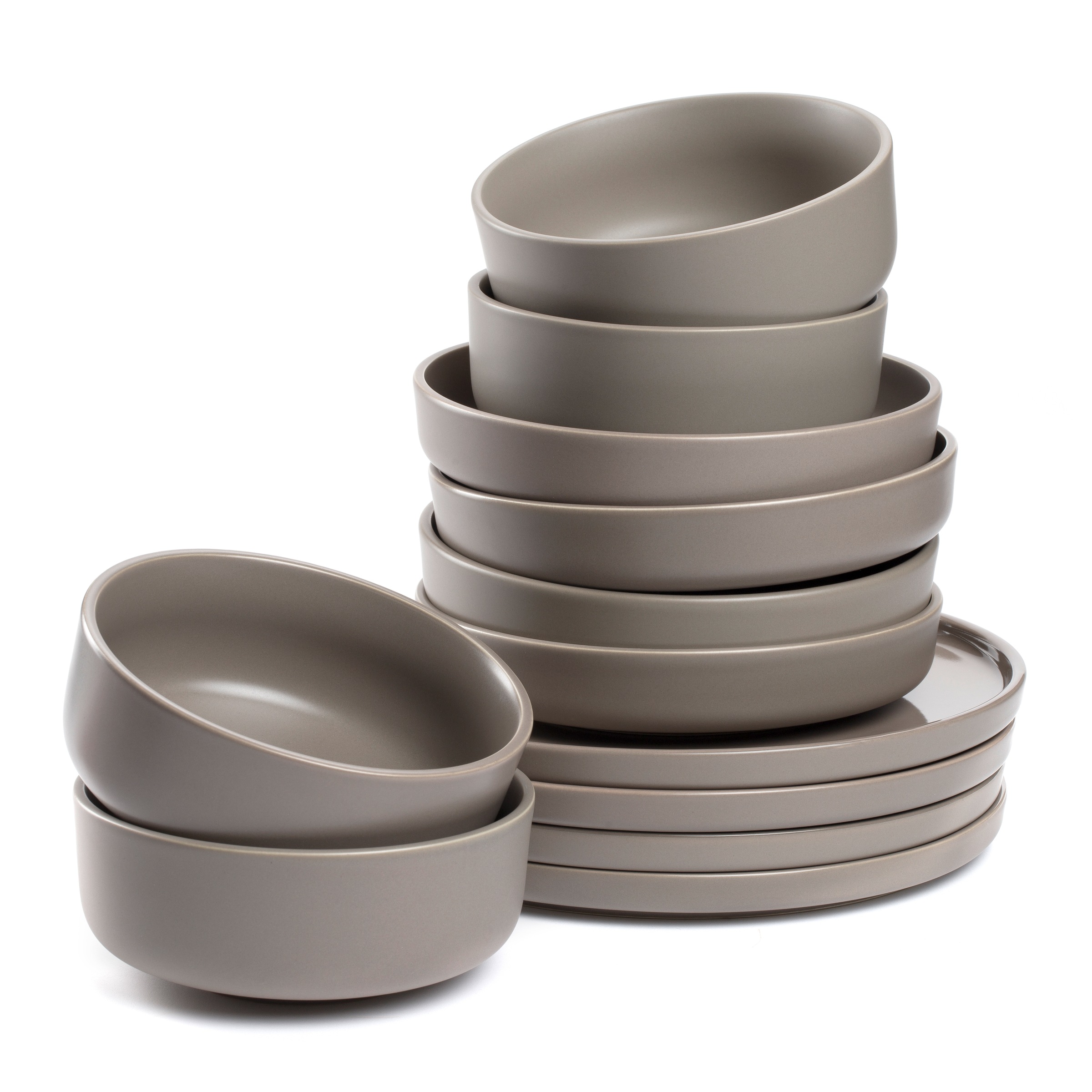 LEONARDO Geschirr-Set »ROMA, Geschirrset, 12-teilig«, (Set, 12 tlg.), Service, spülmaschinengeeignet