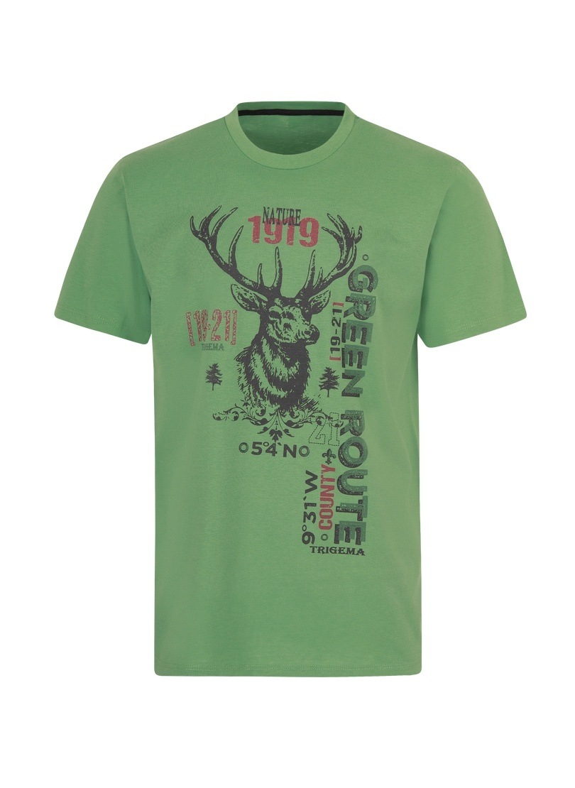 Trigema T-Shirt Öko-Qualität ▷ T-Shirt »TRIGEMA in bestellen | BAUR mit Hirsch-Motiv«