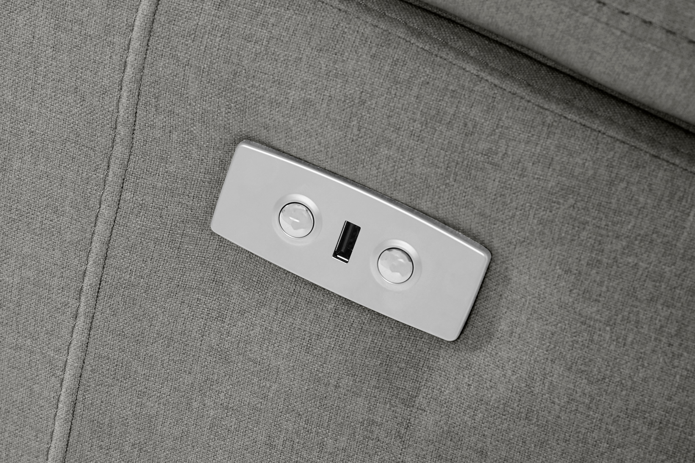 Places of Style Ecksofa »Kilado, L-Form,«, mit Relaxfunktion, verstellbarer Armlehne, Kopfteilverstellung