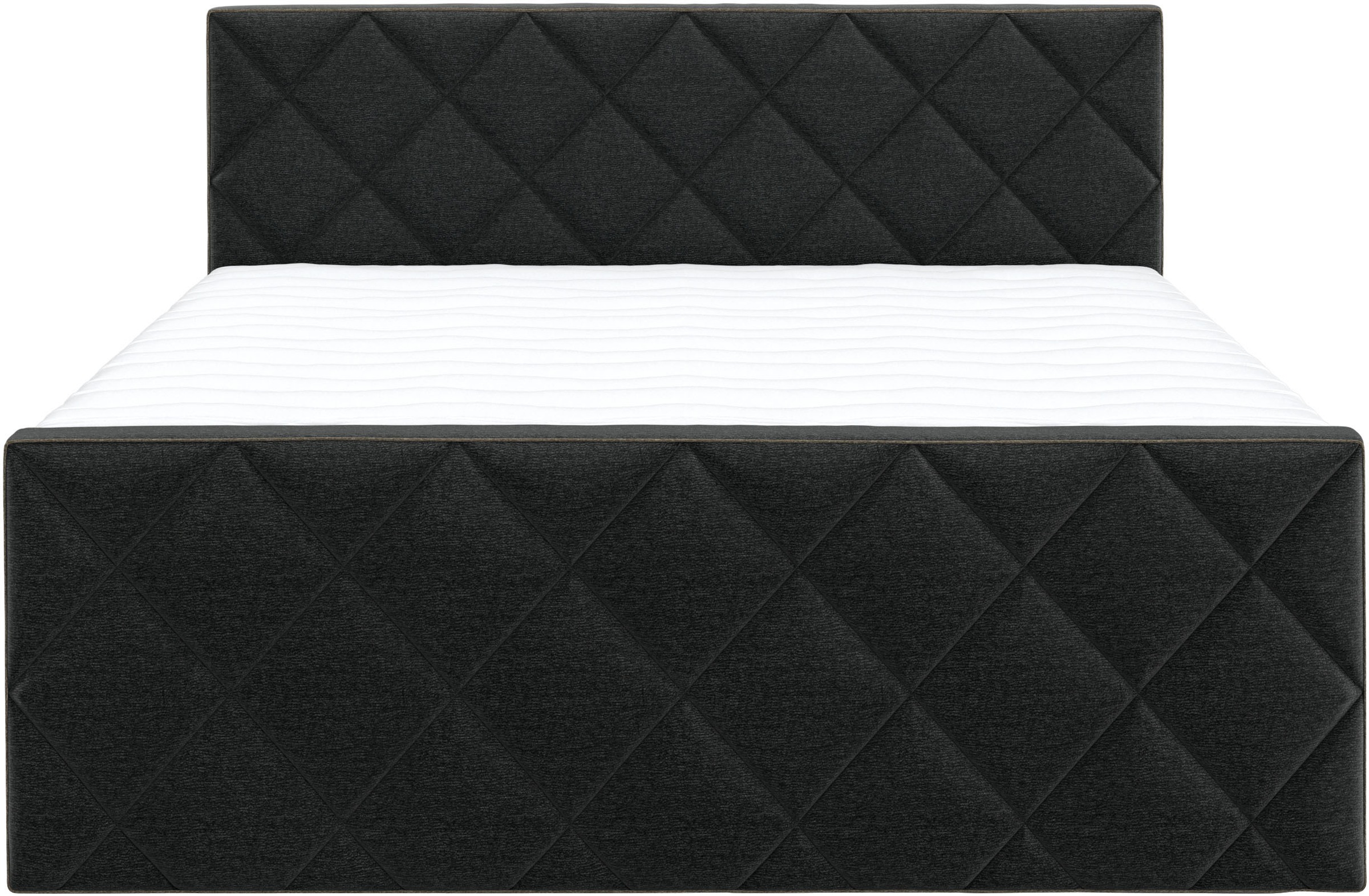 Thumbnail - COTTA Boxspringbett "Tower inkl. Bettkasten, mit Keder in abgesetzter Farbe" in verschiedenen Breiten, Härtegraden und F...