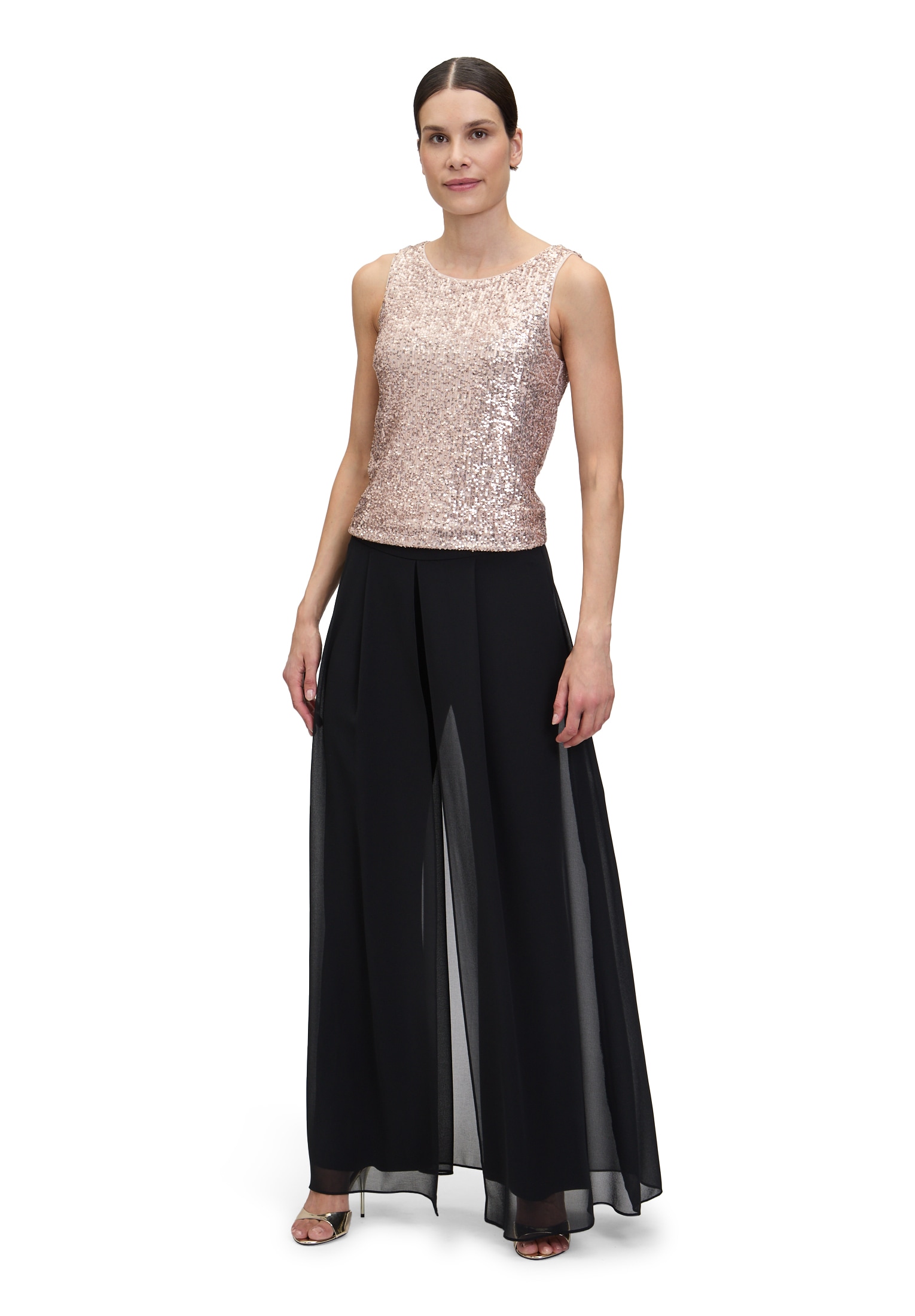 Vera Mont 2-in-1-Hose »Vera Mont Hosenrock mit weitem Bein«, Materialmix