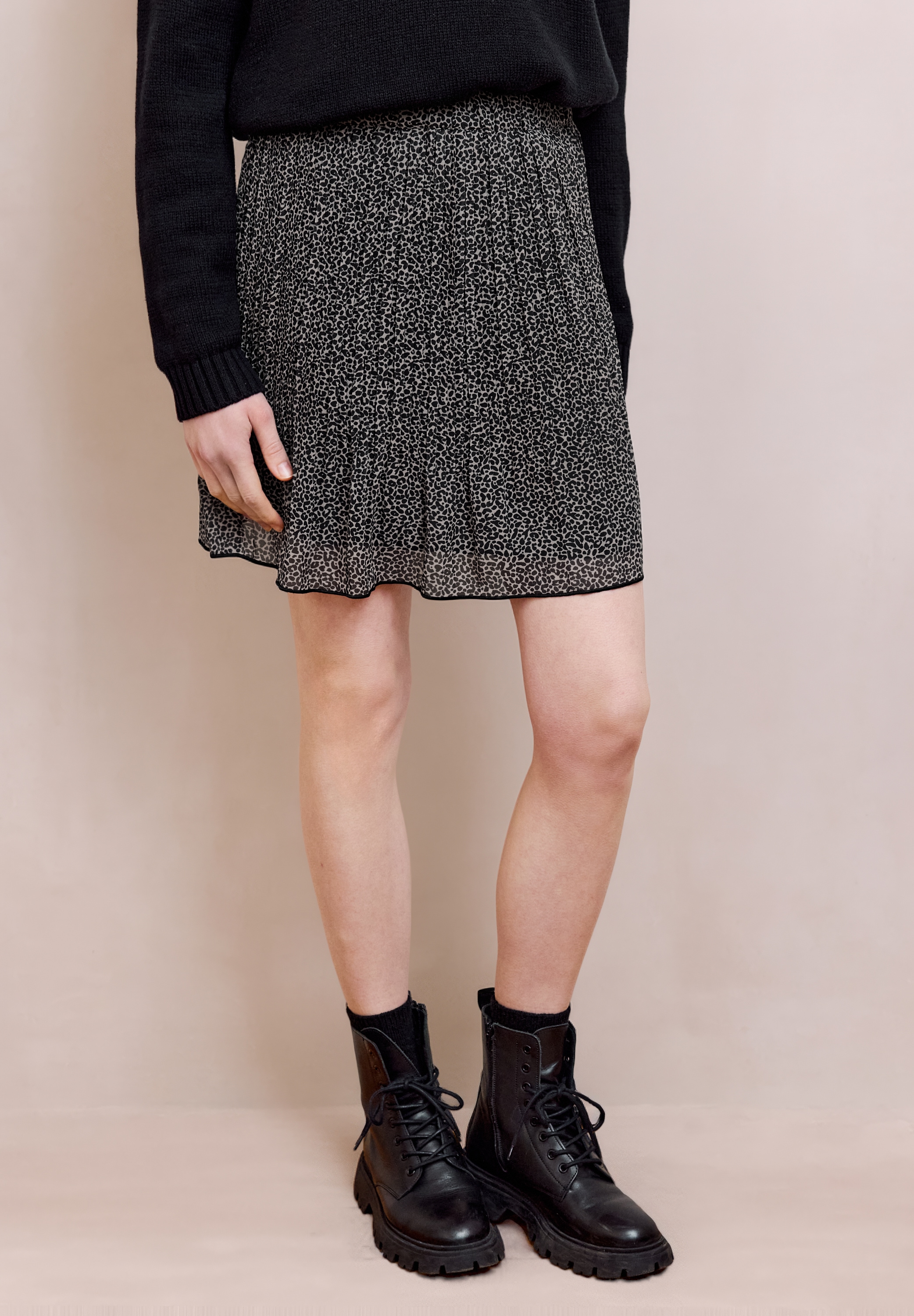 STREET ONE STUDIO Minirock mit Chiffon-Layer günstig online kaufen