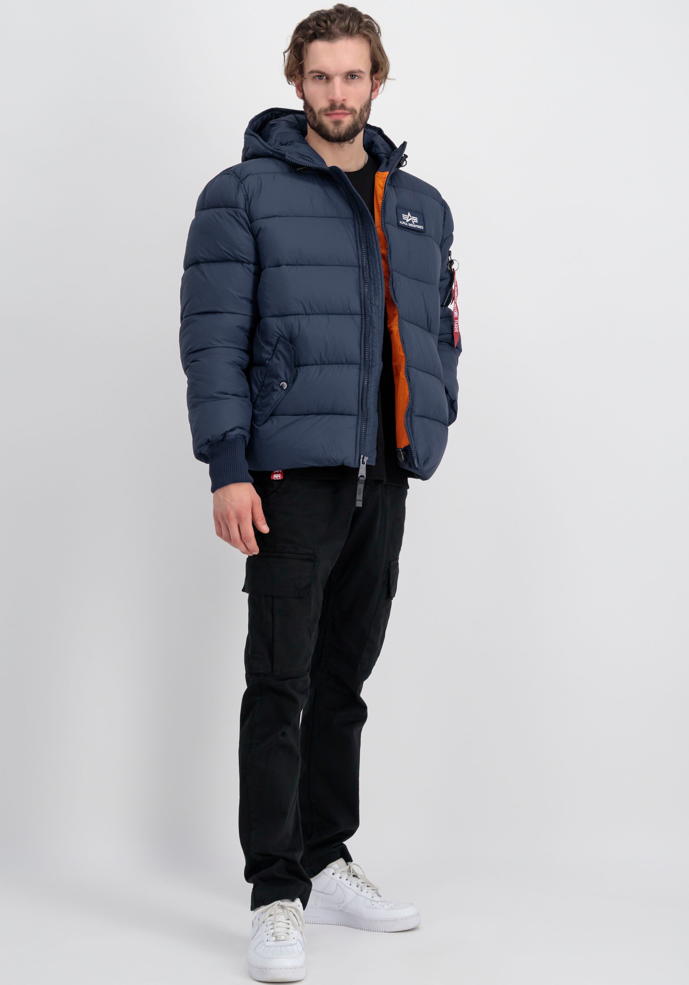 Alpha Industries Steppjacke »Hooded Puffer Alpha FD«, mit Kapuze