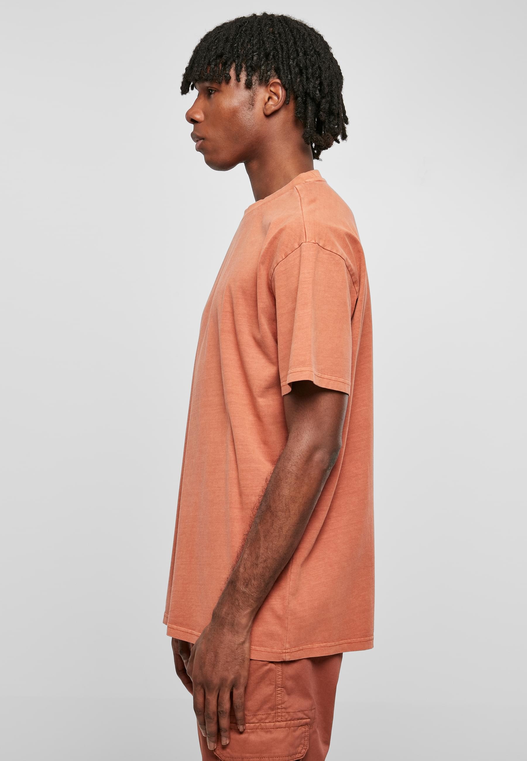 URBAN CLASSICS Kurzarmshirt »Urban Classics Herren Heavy Oversized Garment Dye Tee«, (1 tlg.)