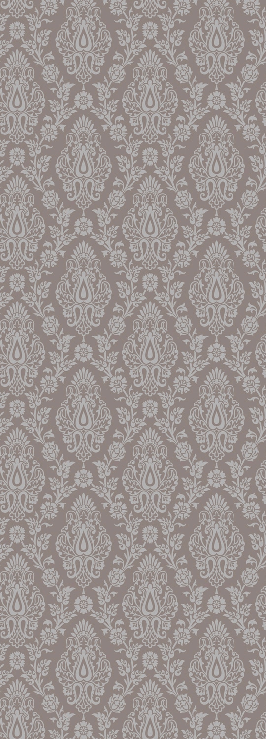 QUEENCE Vinyltapete "Catriona", B/L: 0,9mm x 2,5mm, grau, Tapeten, 90x250cm, selbstklebend, kinderleichte Anbringung,, Sticker