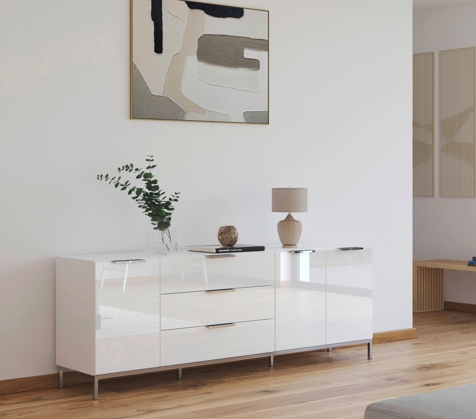 rauch Kombikommode "Kommode Türkommode Sideboard Kombikommode FLIPP mit Gla günstig online kaufen