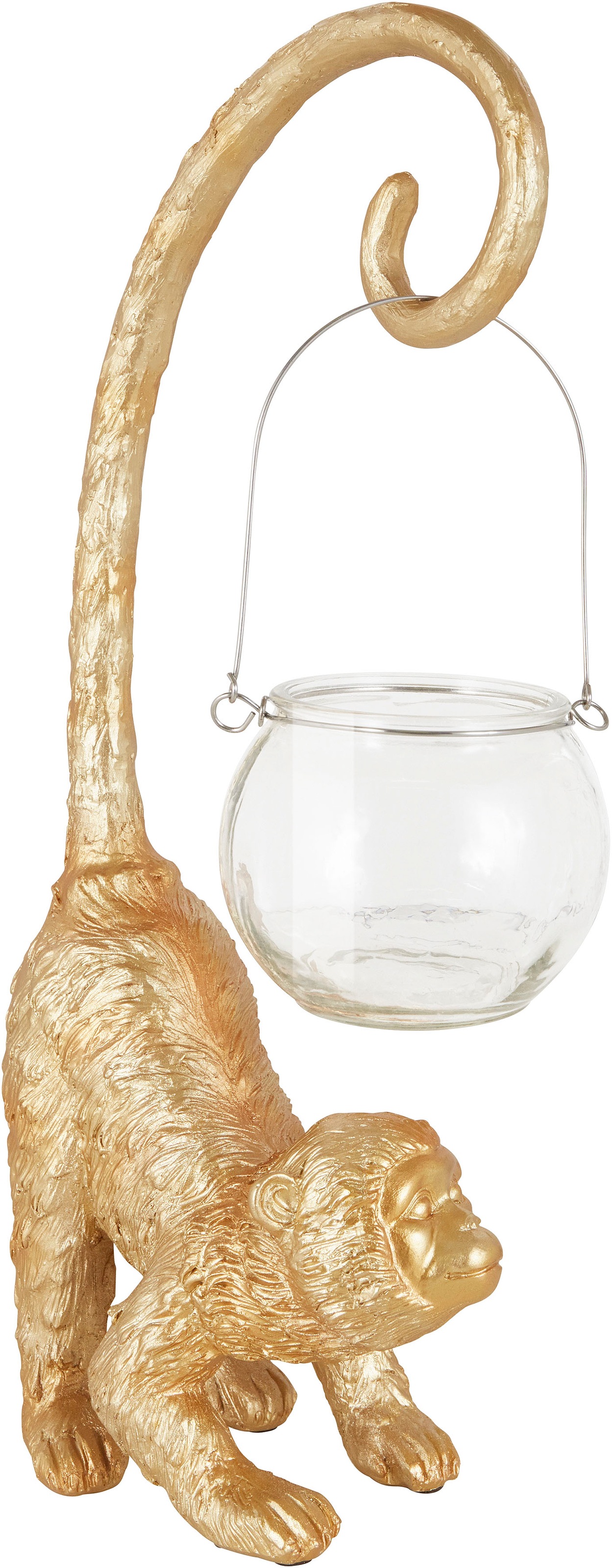 Thumbnail - Leonique Dekofigur "Affe mit Windlicht"