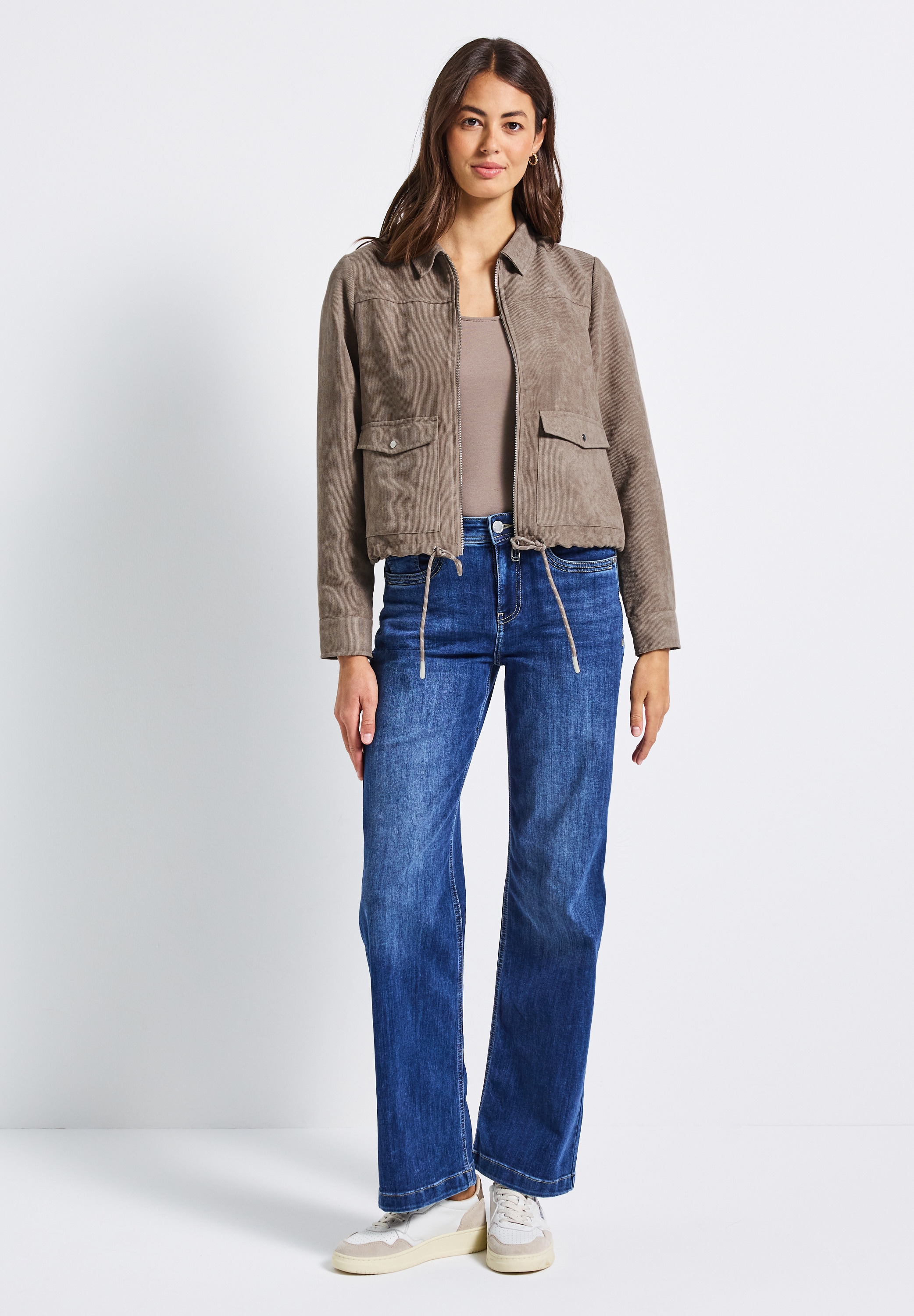 STREET ONE Kurzjacke, ohne Kapuze, in Cord-Optik