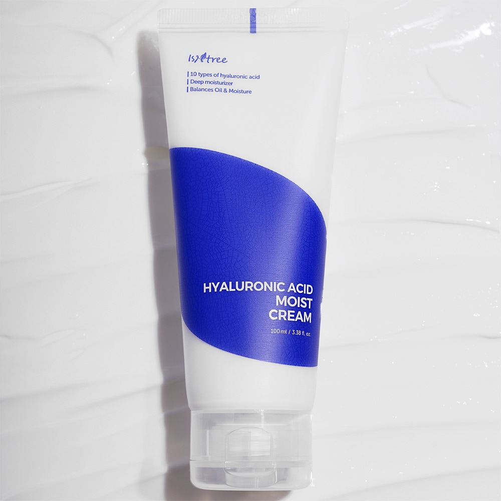 Isntree Feuchtigkeitscreme "HYALURONIC ACID MOIST CREAM" 5 verschieden Hyaluronsäure Typen für intensive Feuchtigkeitsversorung