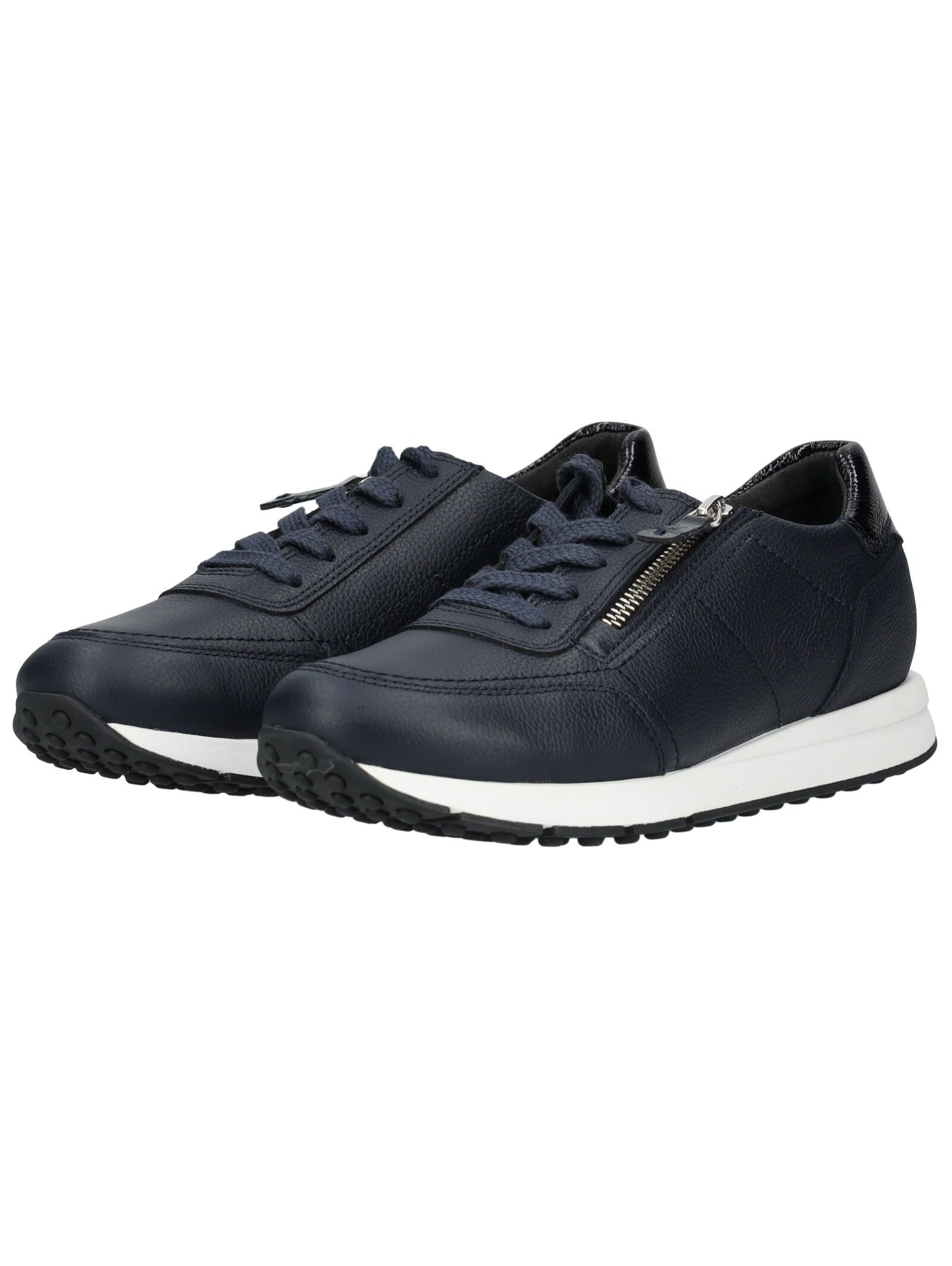 Sneaker PAUL GREEN "Paul Green Sneaker Glattleder", Damen, Gr. 39, blau, Glattleder, Schuhe Sneaker 3