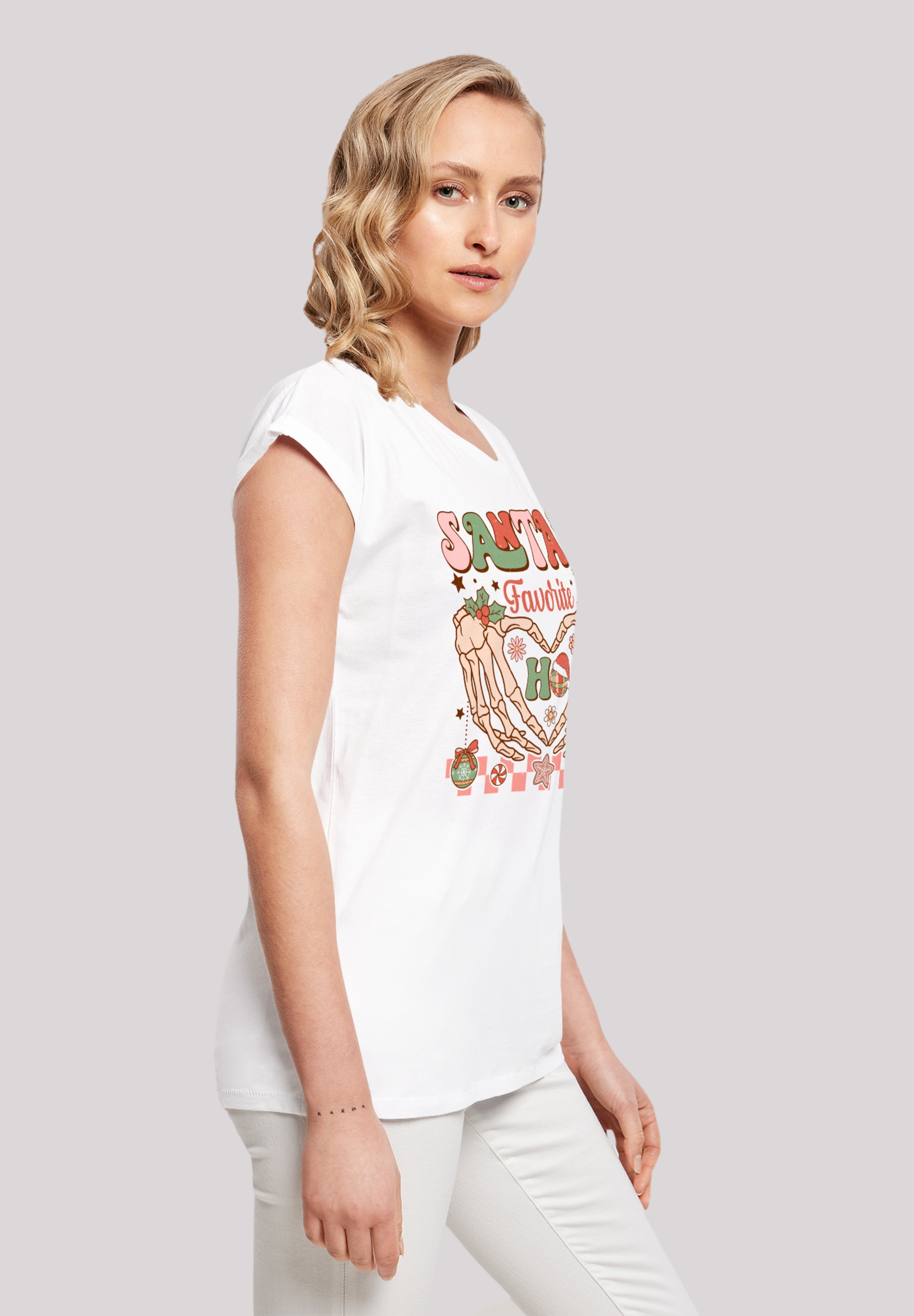 F4NT4STIC T-Shirt »Santas favorite Ho Ho Ho Weihnachten«, Premium Qualität, Weihnachts-Kollection