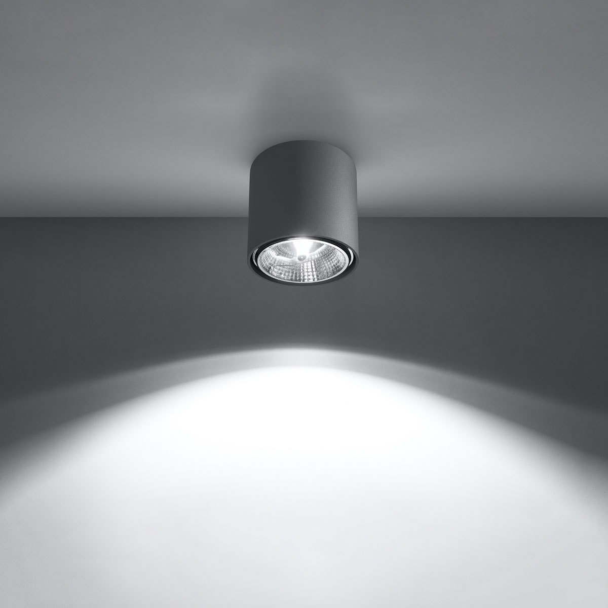 SOLLUX lighting Deckenleuchte »TIUBE«, 1 flammig, Leuchtmittel GU10 | ohne Leuchtmittel, leuchtet nieder