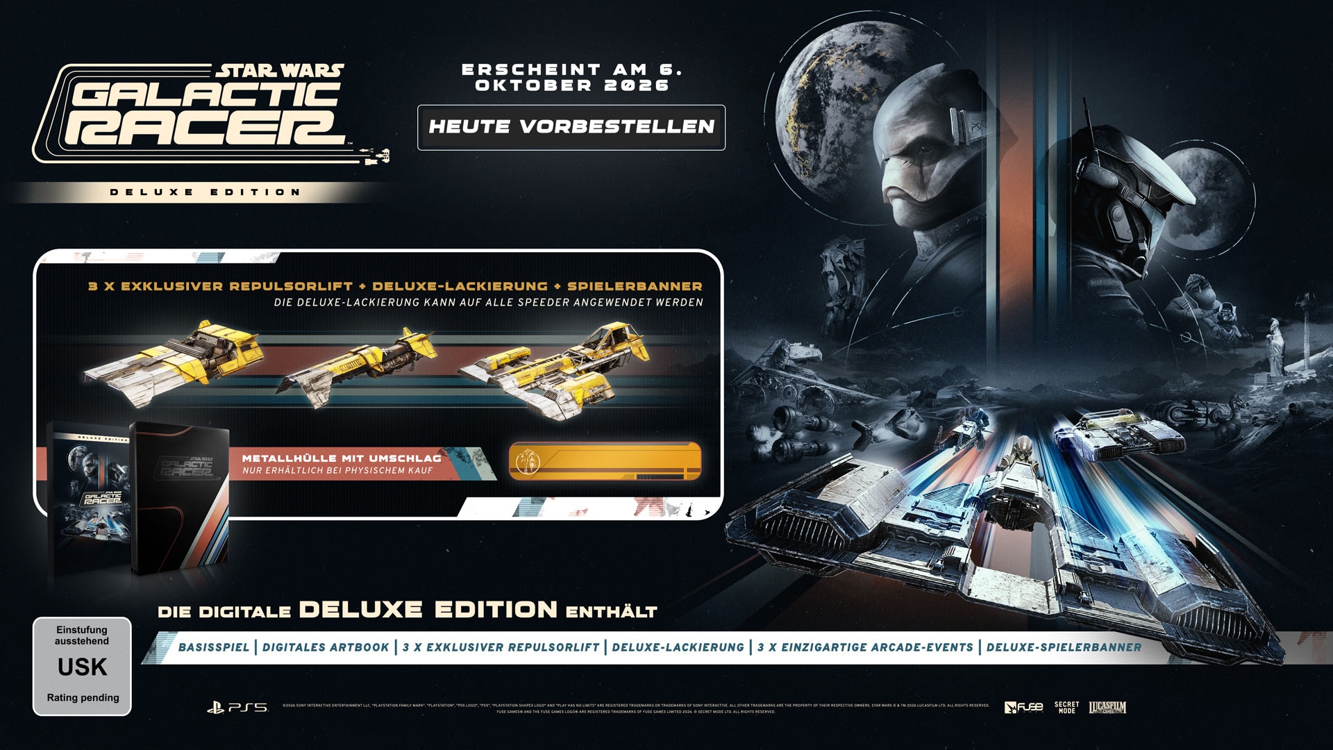 Secret Mode Spielesoftware »Star Wars: Galactic Racer Deluxe Edition« PlayStation 5