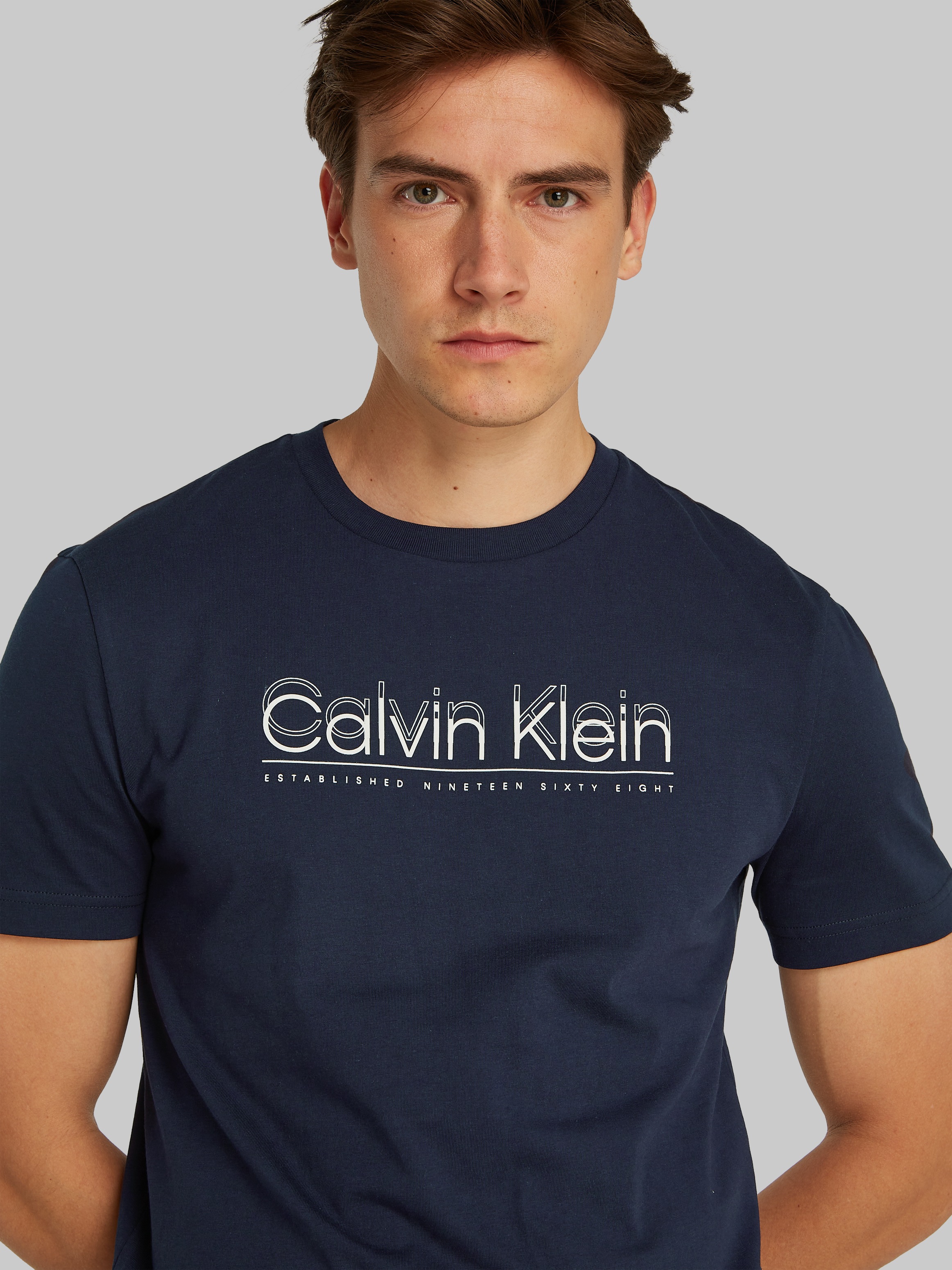 Calvin Klein T-Shirt »CP-DOUBLE LOGO T-SHIRT«, mit großem Logoschriftzug