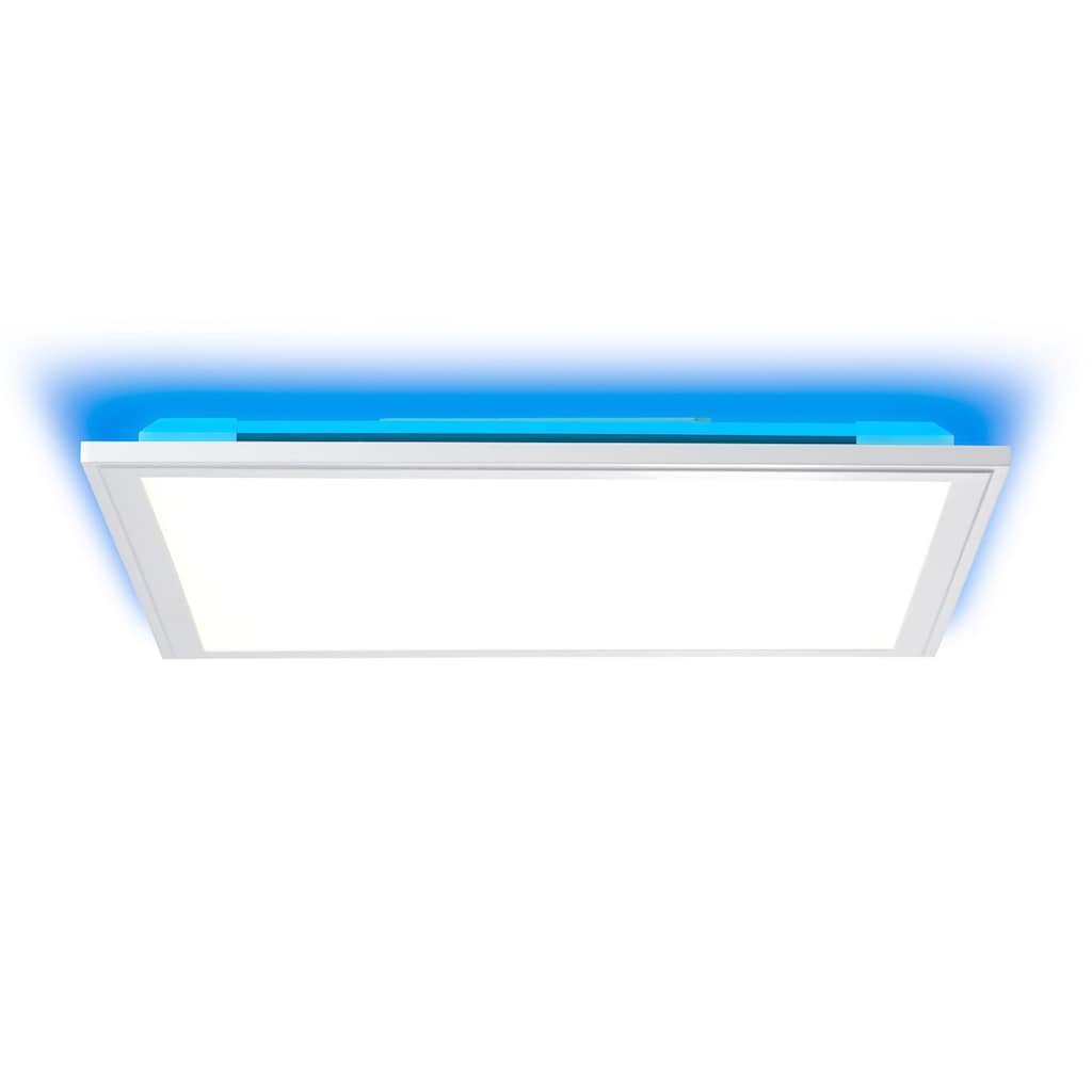 Brilliant LED Panel »Alissa«, 1 flammig-flammig, 40x40 cm, dimmbar, CCT, RGB-Backlight, 3200 lm, Fernbed., silber/weiß