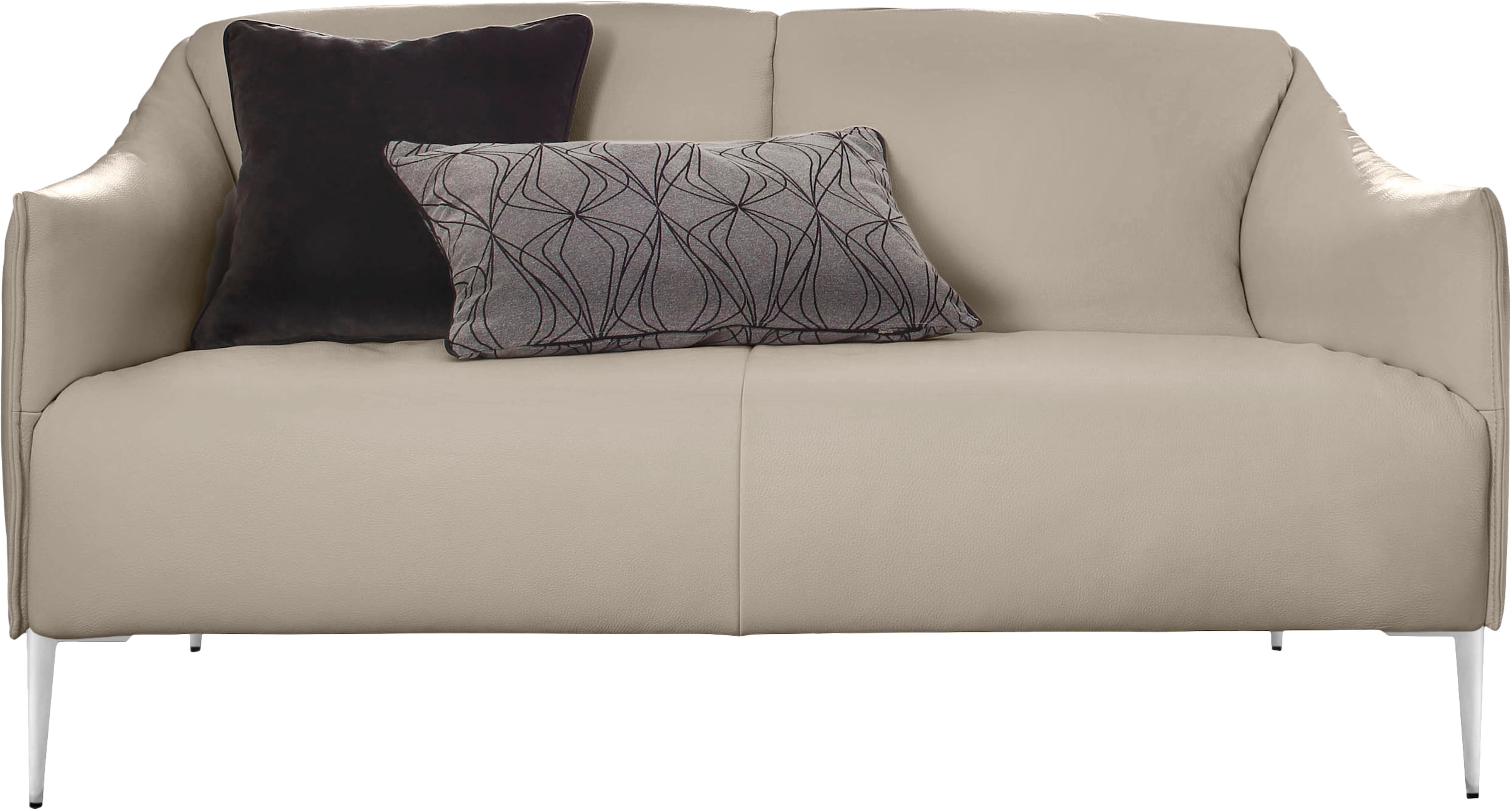 W.SCHILLIG 2-Sitzer »sally«, mit Metallfüßen in Chrom glänzend, Breite 154 cm
