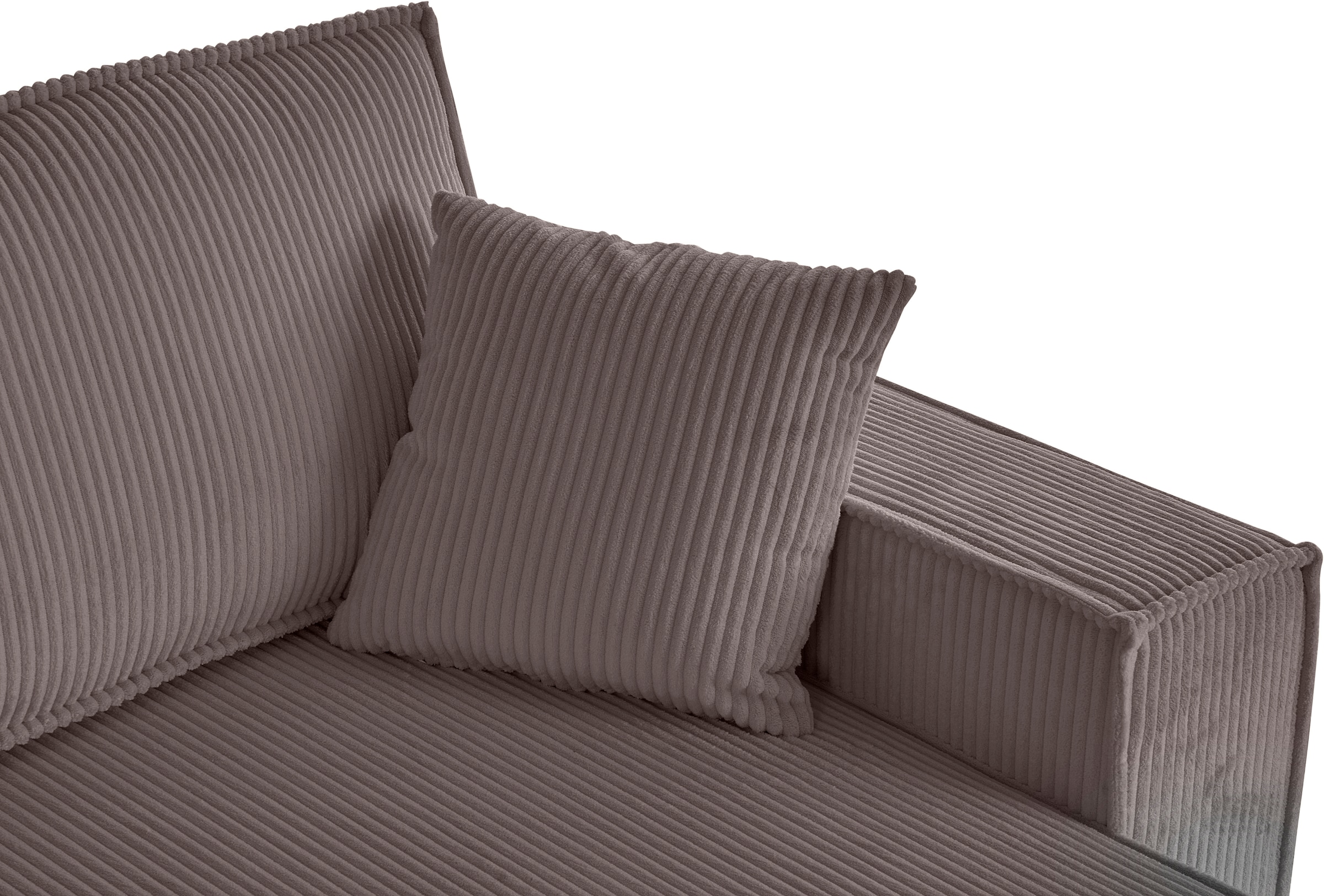 OTTO home Wohnlandschaft »Cassi, 311 cm, U-Form, Schlafsofa, Dauerschläfer, Boxspringfederung«, Schlaffunktion m. Bettkasten (Cord-Bezug