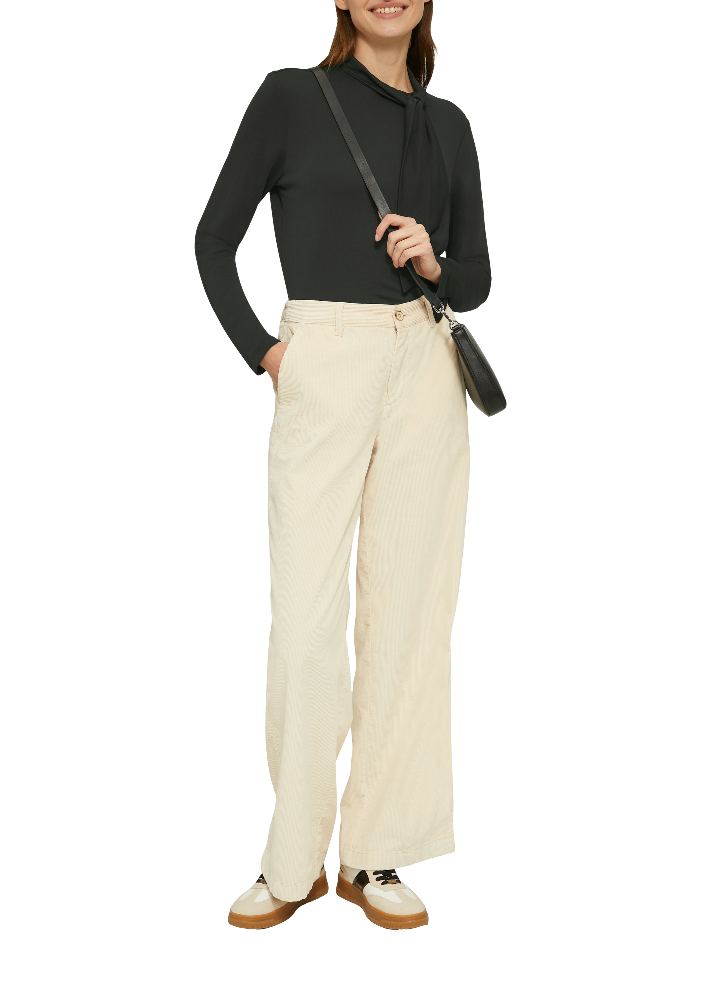 s.Oliver Langarmshirt mit dekorativer Schleife günstig online kaufen