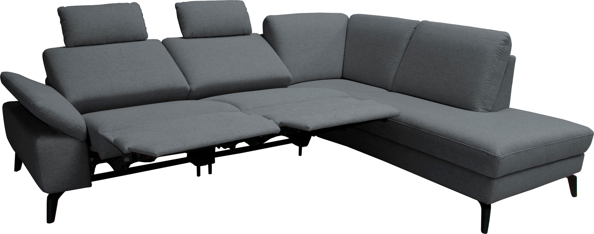 alina Ecksofa, inkl. Kopfstützen, wahlweise mit Relaxfunktion, Breite: 243 cm