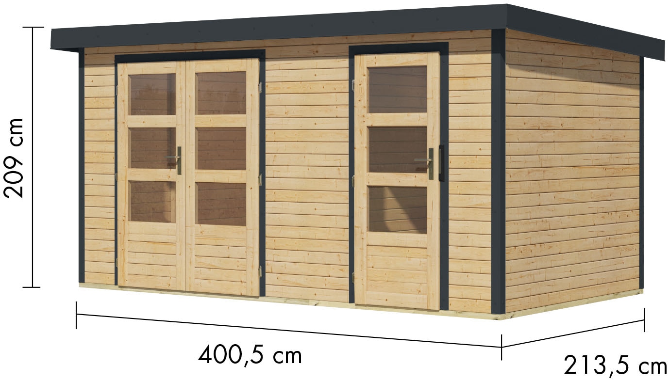 Karibu Gartenhaus »Merkur A«, aus hochwertigen Materialien