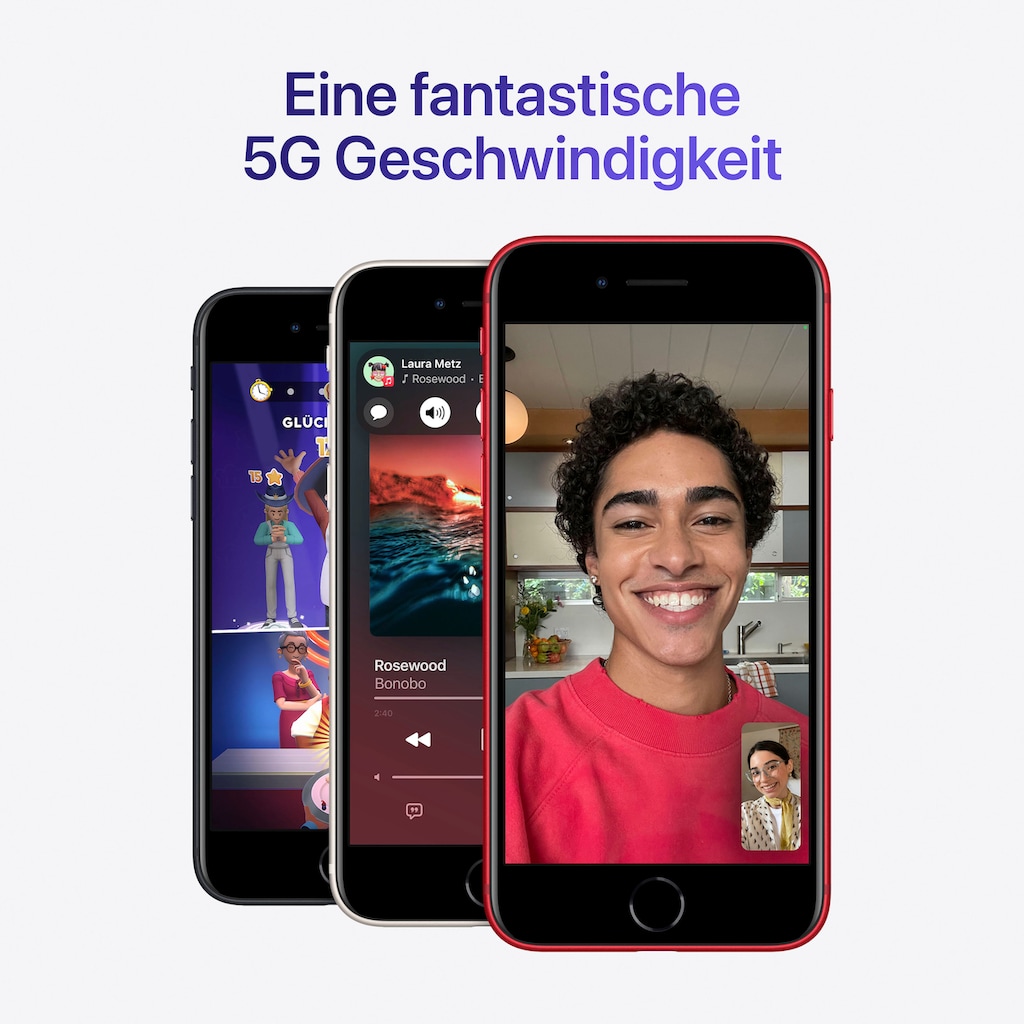 Apple Smartphone »iPhone SE (2022)«, (11,94 cm/4,7 Zoll, 64 GB Speicherplatz, 12 MP Kamera)